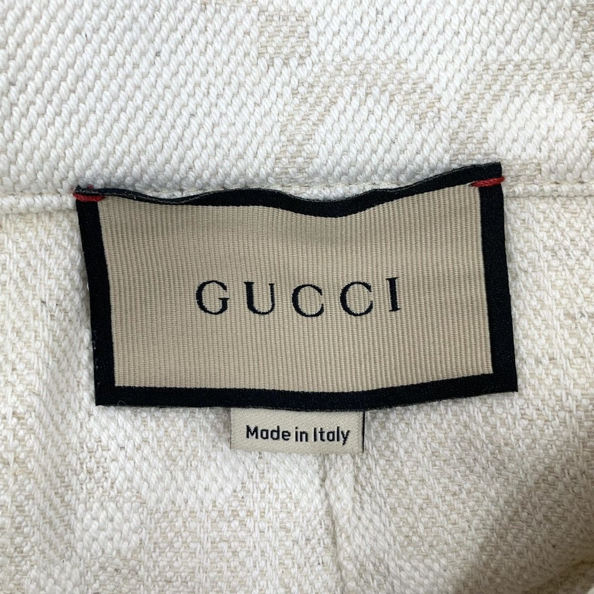 Gucci Gucci Beige Allover Logo Print Cotton Casual Shorts K26WX Size 27" / US 4 / IT 40 - 5 Thumbnail