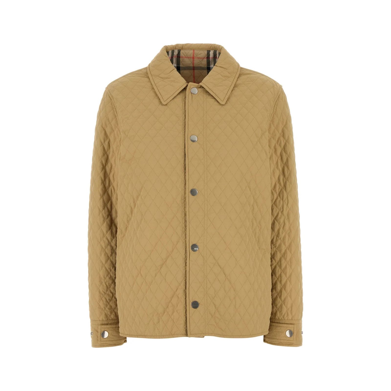 Burberry BURBERRY Beige Nylon Reversible Padded Jacket New & Authenti Size M / US 6-8 / IT 42-44 - 1 Thumbnail