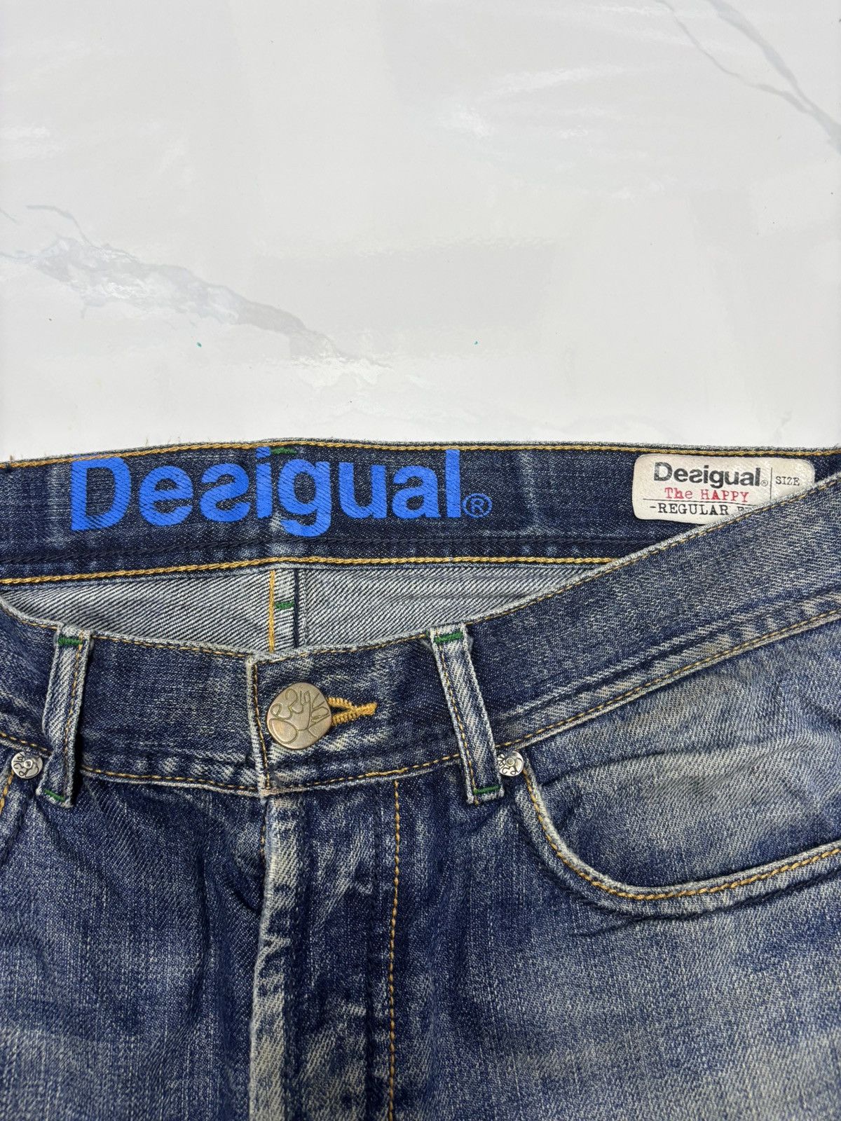 Desigual × Hysteric Glamour × If Six Was Nine 🔥DESIGUAL SLIM DISTRESSED DENIM JEANS ROCKSTAR DENIM Size US 31 - 9 Thumbnail