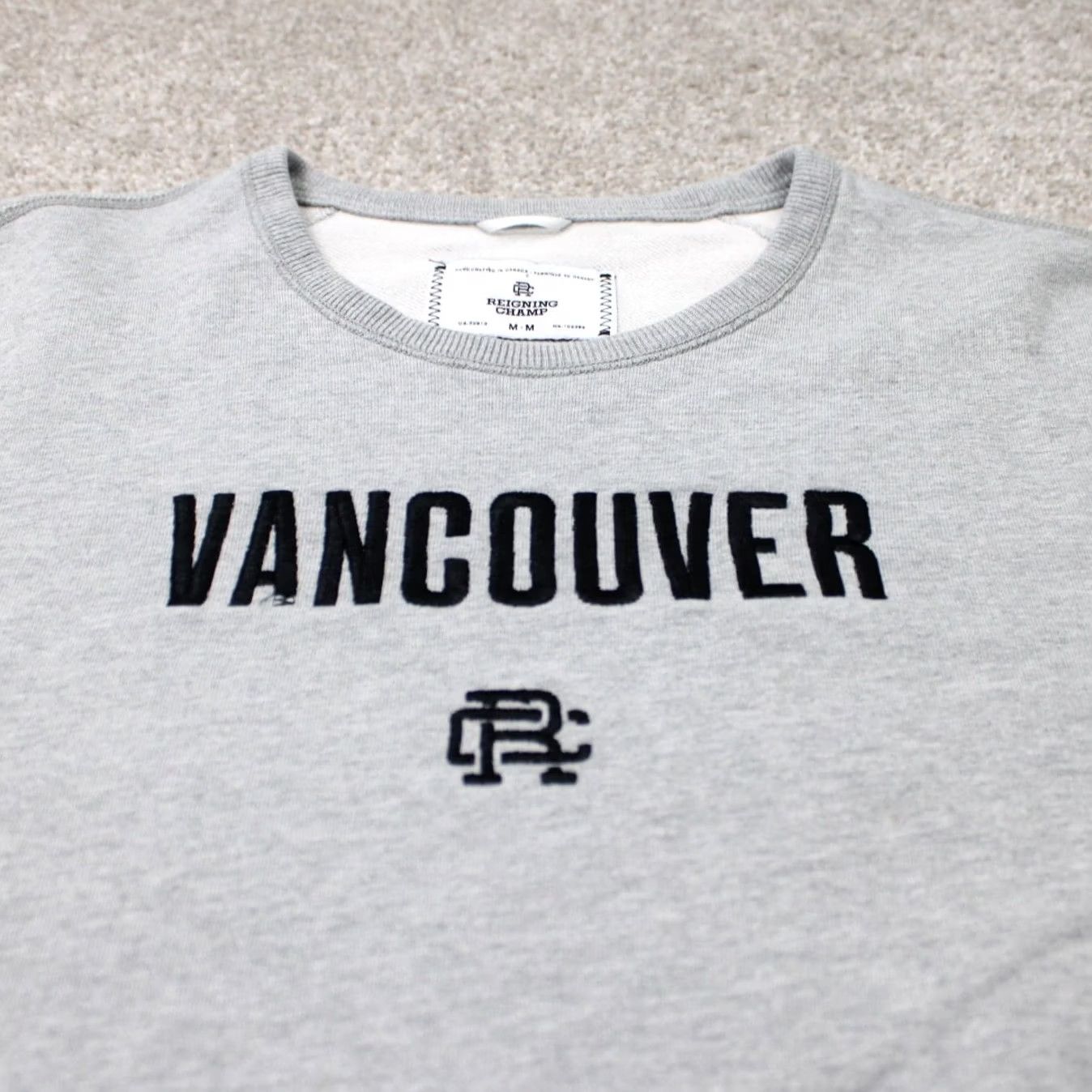 Reigning Champ Reigning Champ Sweatshirt Mens Medium Gray Crewneck Cotton Pullover Vancouver Vintage No Size US M / EU 48-50 / 2 - 4 Thumbnail