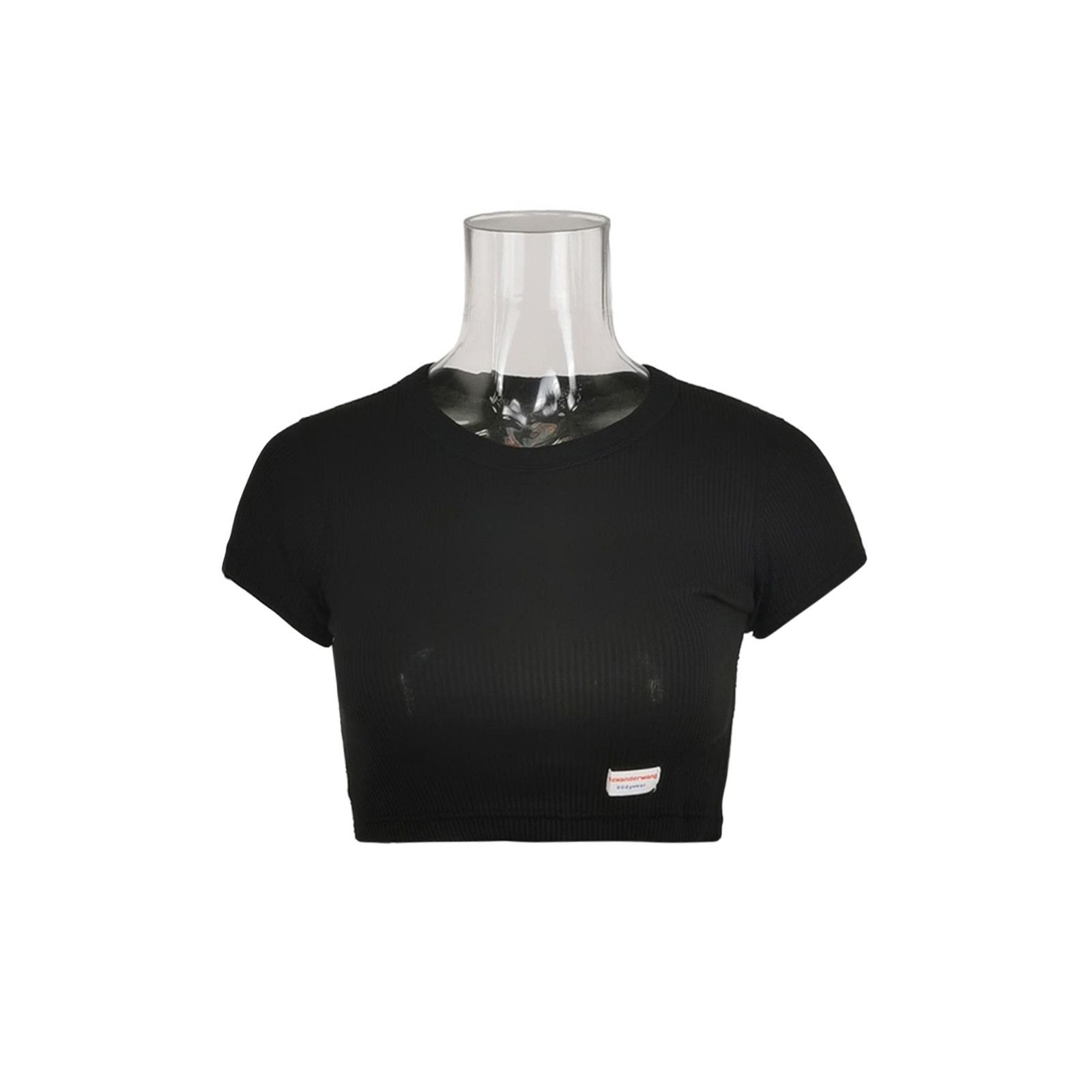 Alexander Wang Alexander Wang Ribbed Logo Crop Top Size XS Size XS / US 0-2 / IT 36-38 - 1 Thumbnail