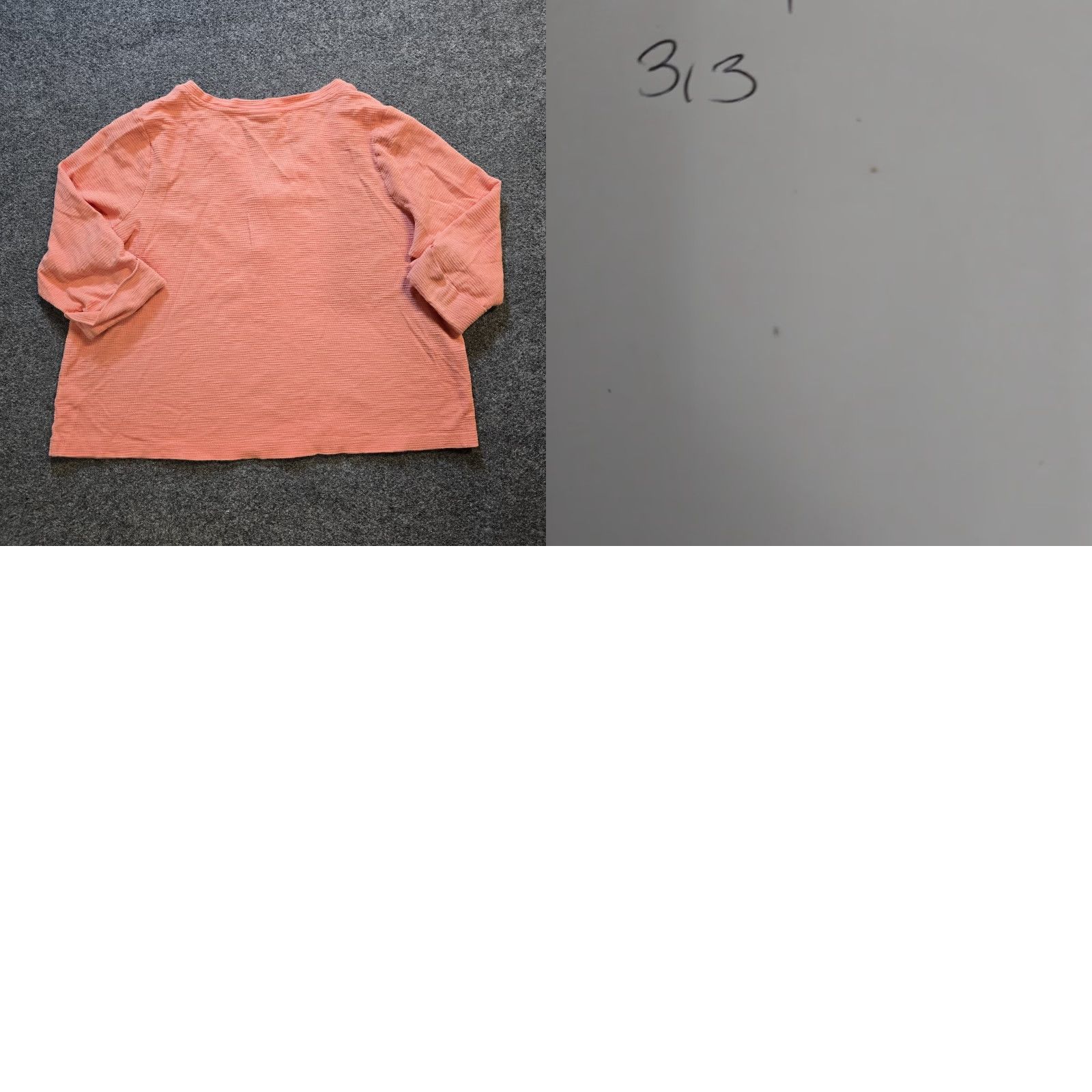 J. Jill J Jill Top Women Size 2X Orange Thermal Henley 3/4 Sleeve Stretch Casual Capsule Size XXL / US 16-18 / IT 52-54 - 8 Thumbnail