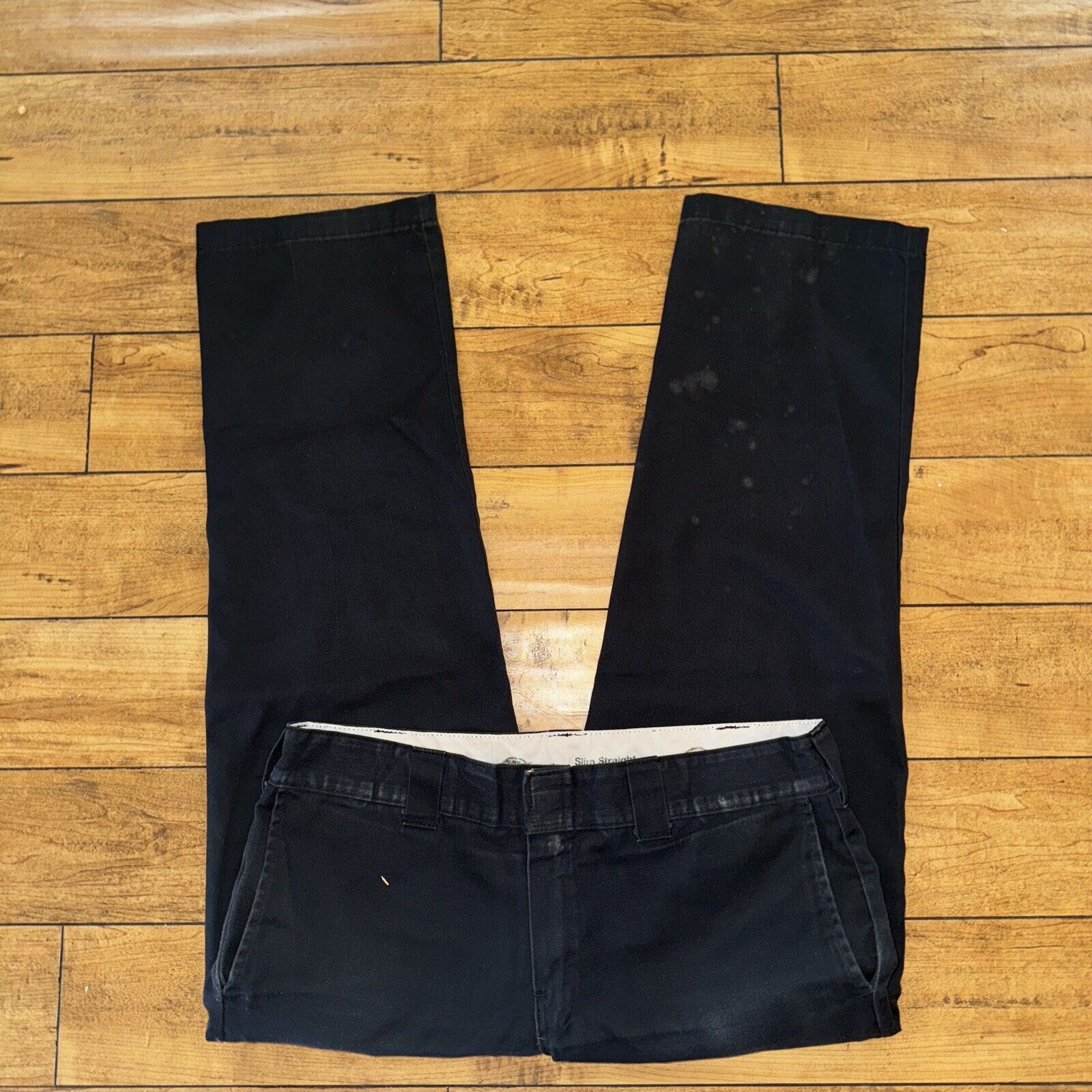 Dickies Dickies Chino Pants Black 34x29 Measured Slim Straight Size US 34 / EU 50 - 3 Thumbnail
