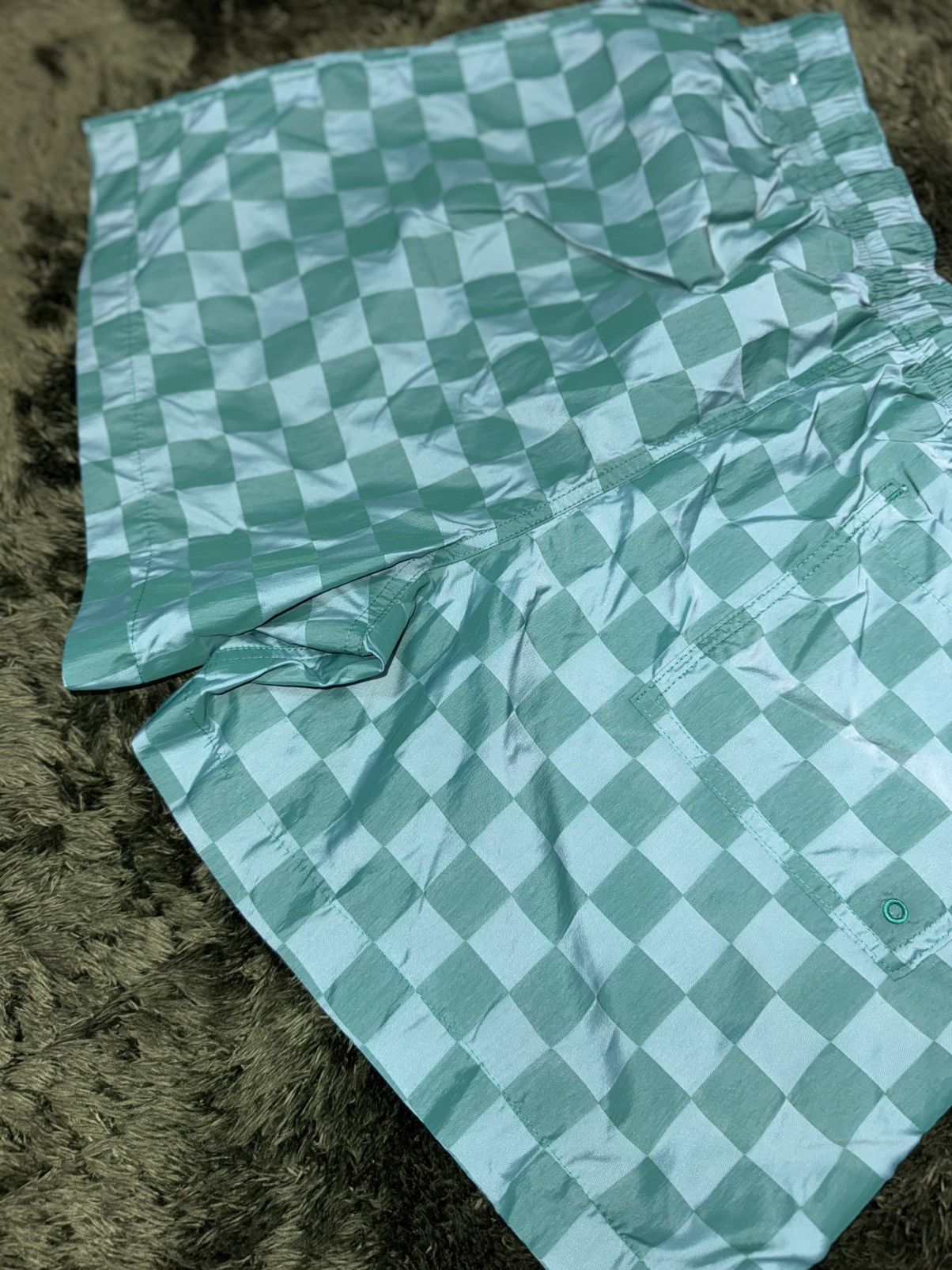 Nike [XL] Nike club green checker board shorts half pants Size US 34 / EU 50 - 7 Thumbnail