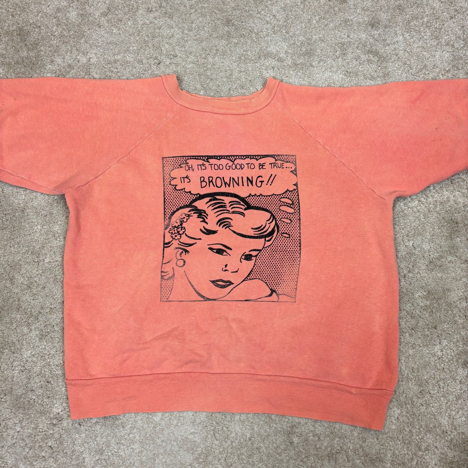 Vintage Vintage 70s 80s Pop Art Roy Lichtenstein Sweatshirt Medium Size US M / EU 48-50 / 2 - 2 Thumbnail