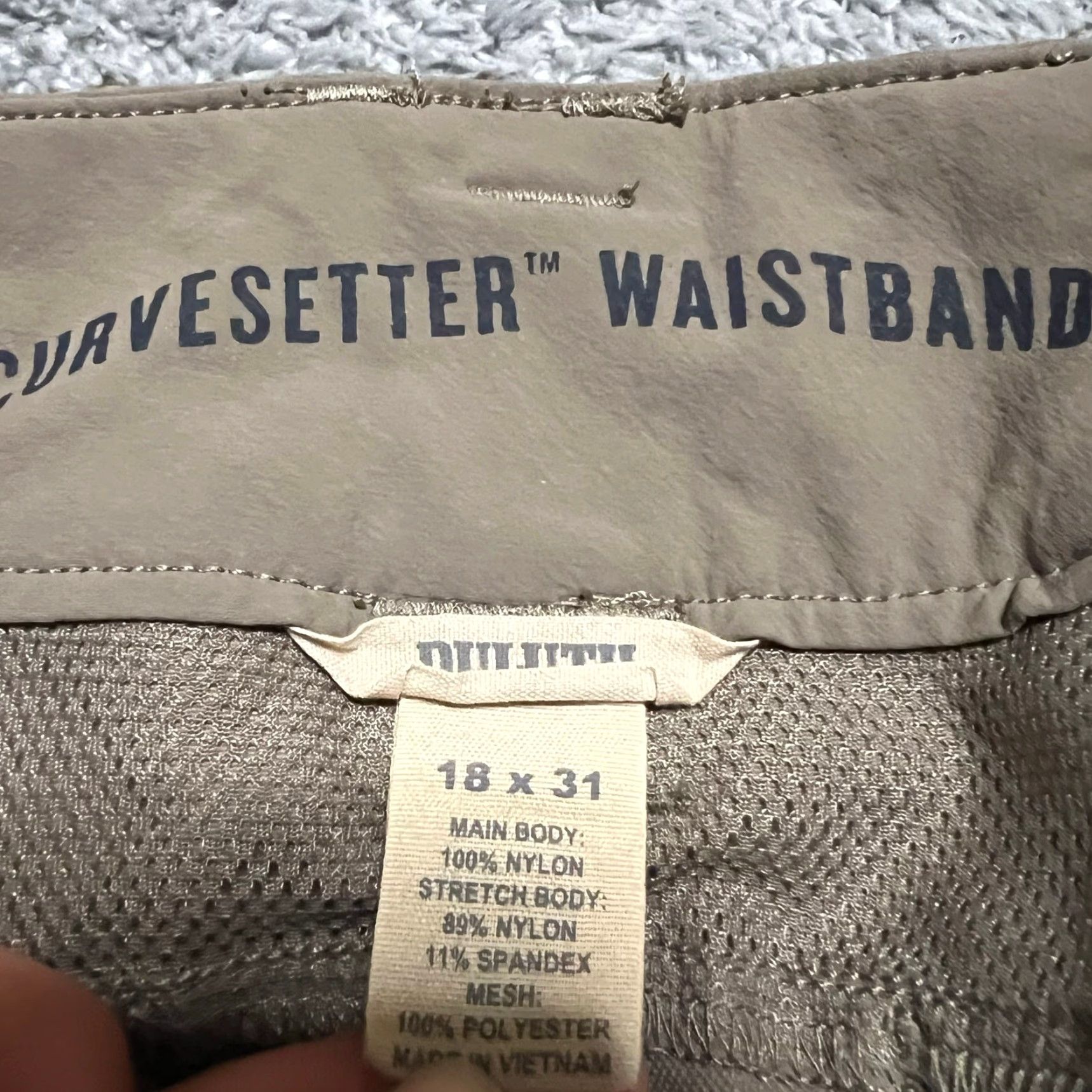Duluth Trading Company Duluth Cargo Pants Womens 18x31 Flextra Tough Slim Curve Setter Light Brown Brown 18x31 Womens Cargo 18 39x29.5 Mens? Size 40" / US 18 - 5 Thumbnail