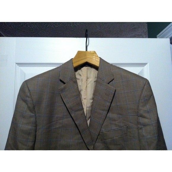 Saks Fifth Avenue SAKS FIFTH AVENUE MEN'S 100%WOOL SPORT COAT BLAZER SIZE:42L Size 42L - 1 Thumbnail