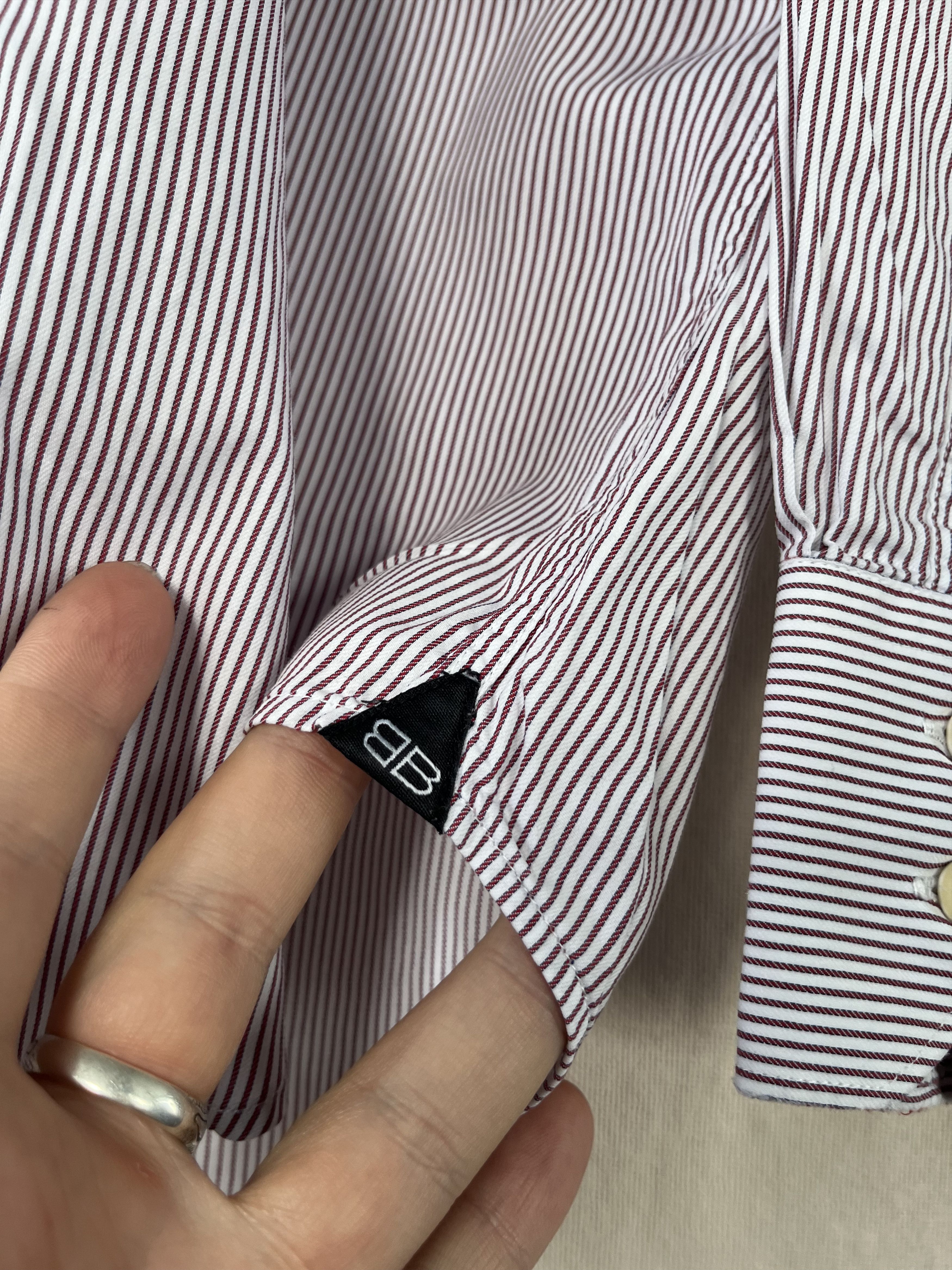 Balenciaga Balenciaga Cotton Shirt Button Up Size 15/38 Striped Size US S / EU 44-46 / 1 - 4 Thumbnail