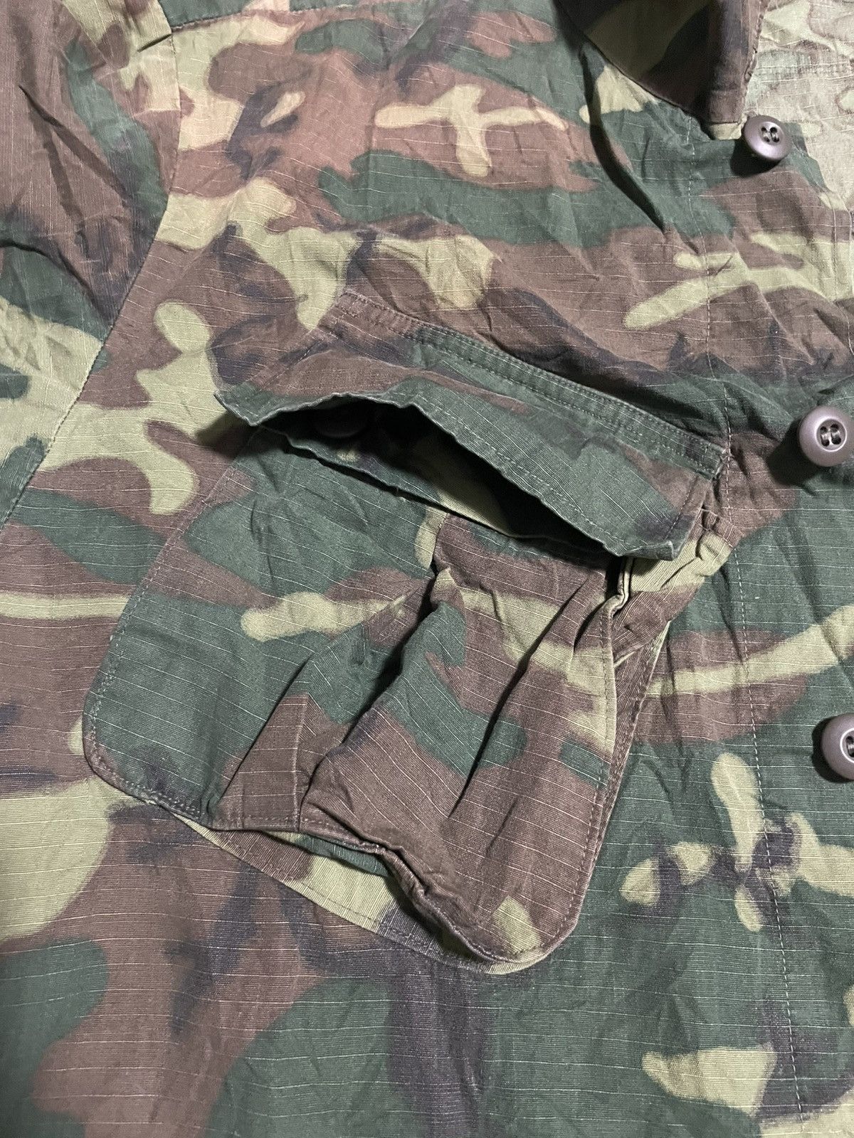 Vintage Vintage 1969 ERDL Camo Vietnam War Slant Pocket Jacket Size US M / EU 48-50 / 2 - 6 Thumbnail