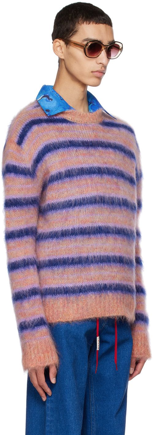 Marni Marni Rare Fuzzy Wuzzy Striped Mohair Sweater Size US S / EU 44-46 / 1 - 8 Thumbnail