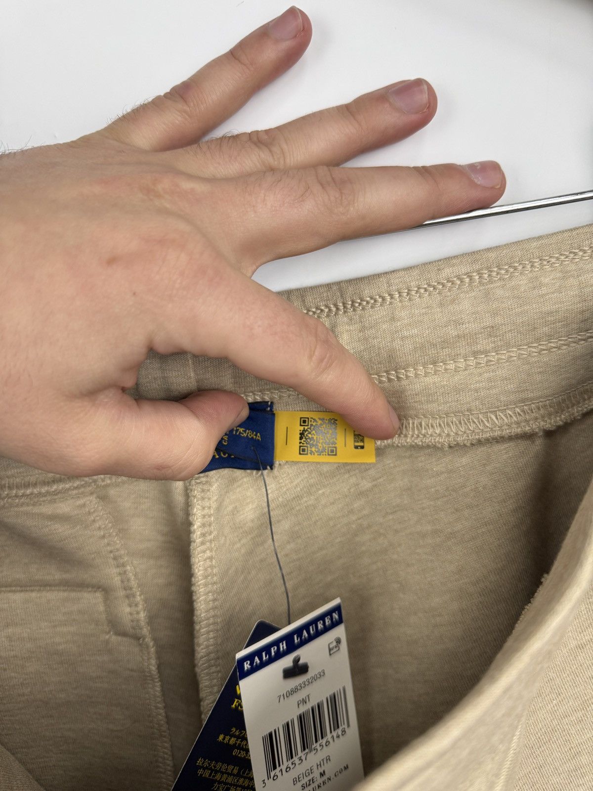 Polo Ralph Lauren 🇺🇸 NWT❗️Polo Ralph Lauren Luxury Double-Knit Jogger Pant Beige Size US 32 / EU 48 - 14 Thumbnail