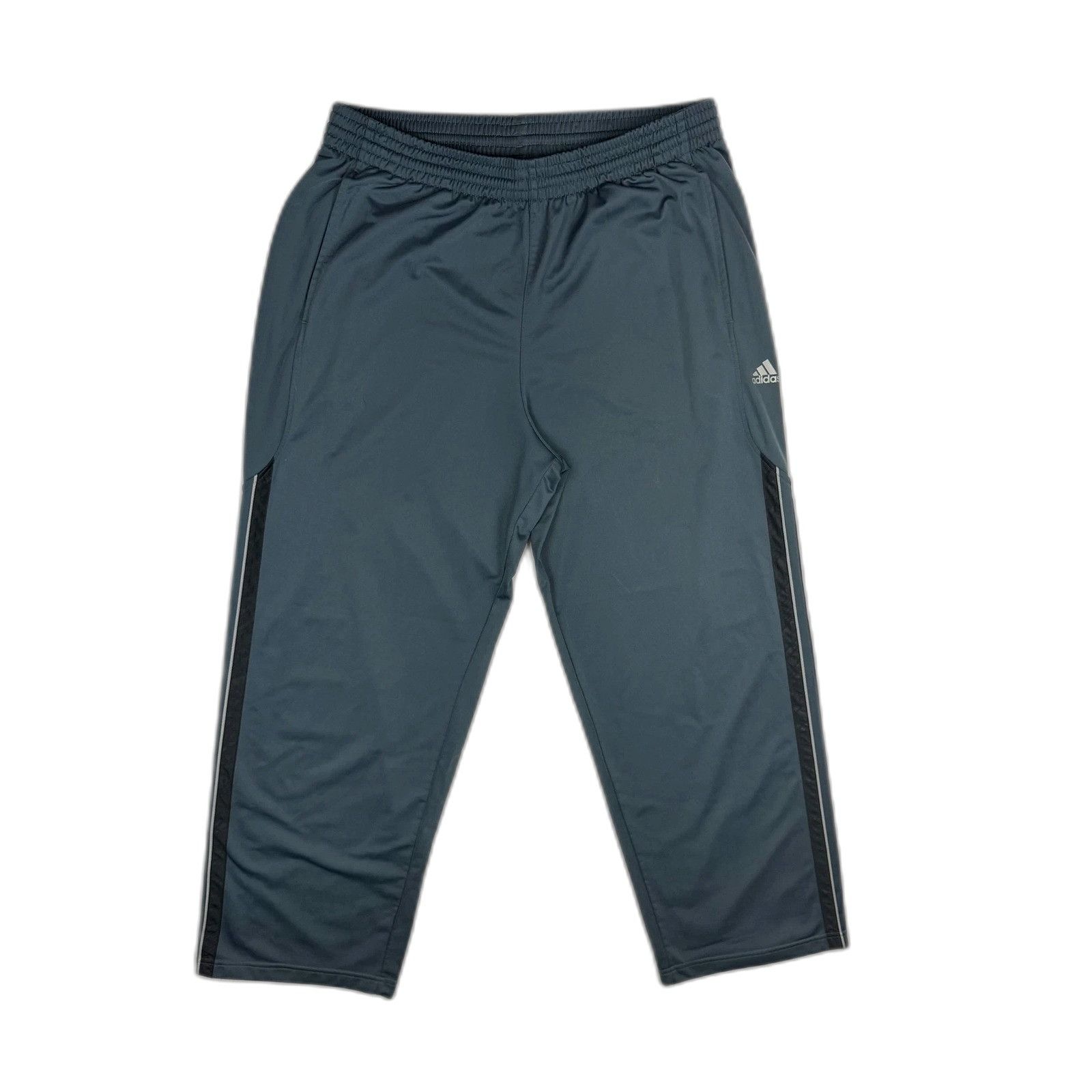 Adidas Adidas Climalite Men's Grey Track Pants White 3-Stripe Athle Size US 26 / EU 42 - 1 Thumbnail