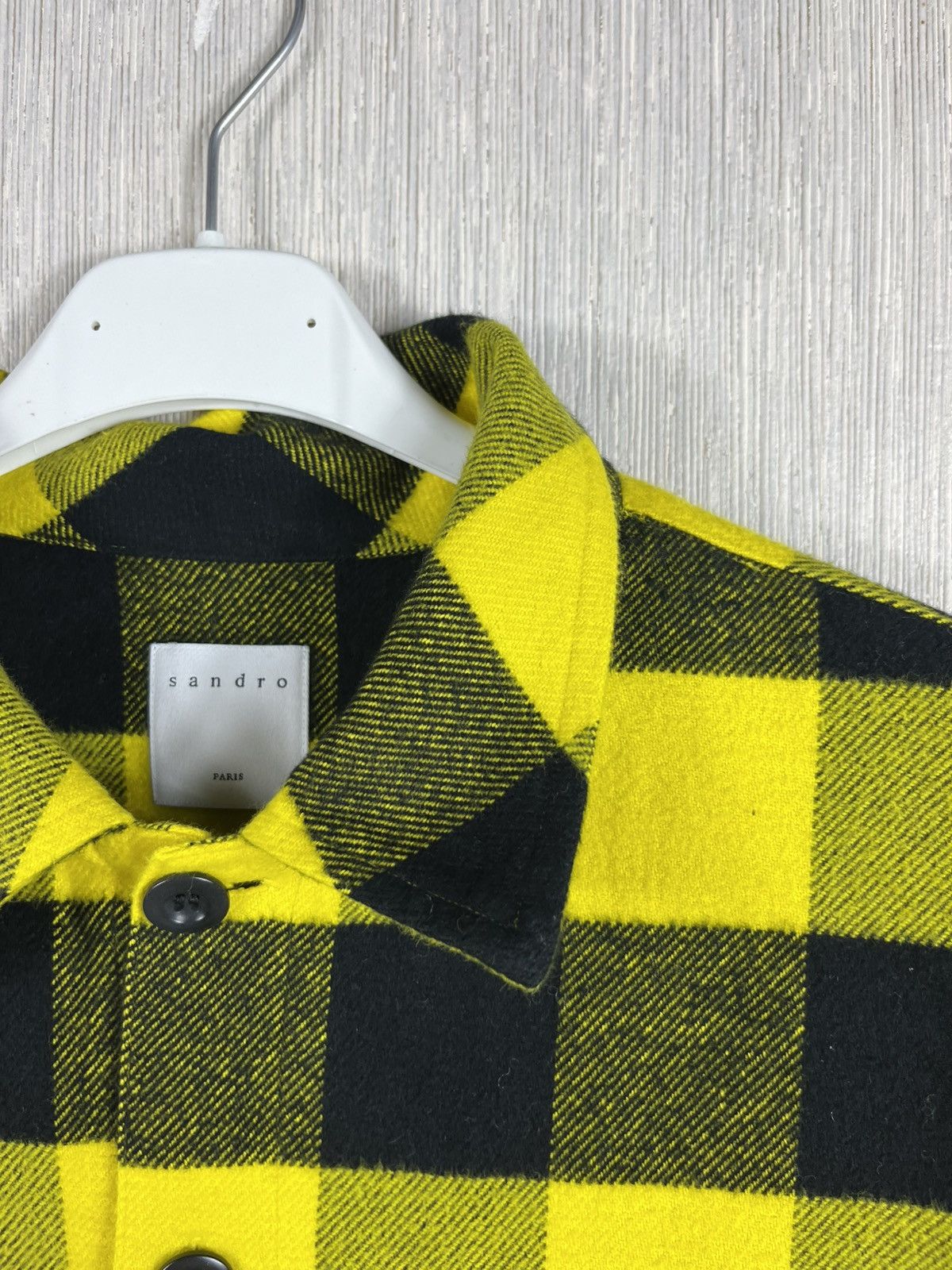 Designer × Sandro Sandro Paris checked flannel shirt jacket plaid Size US S / EU 44-46 / 1 - 11 Thumbnail