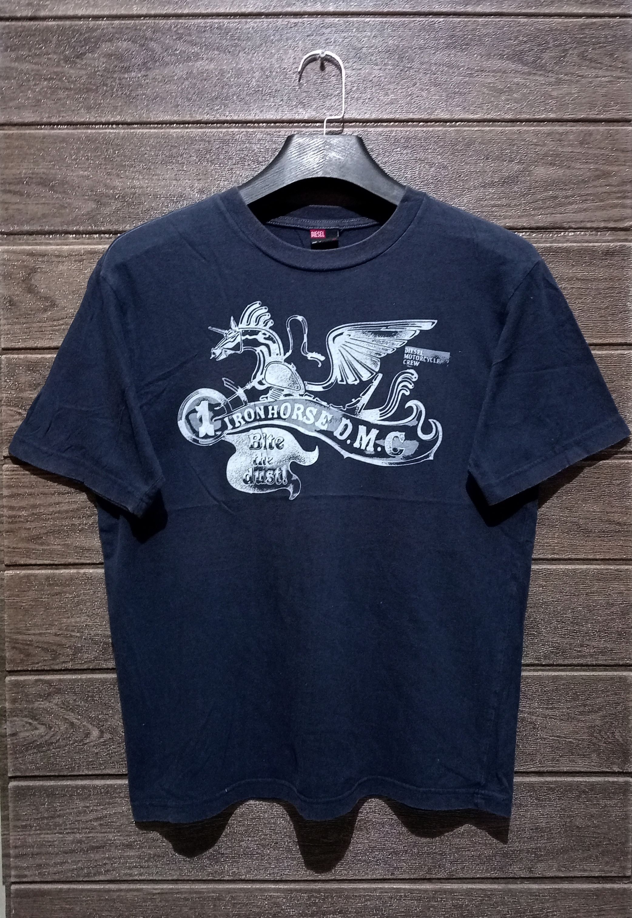 Diesel Vintage Diesel Ironhorse D.M.C Motorcycle Crew Tee Size US M / EU 48-50 / 2 - 1 Thumbnail
