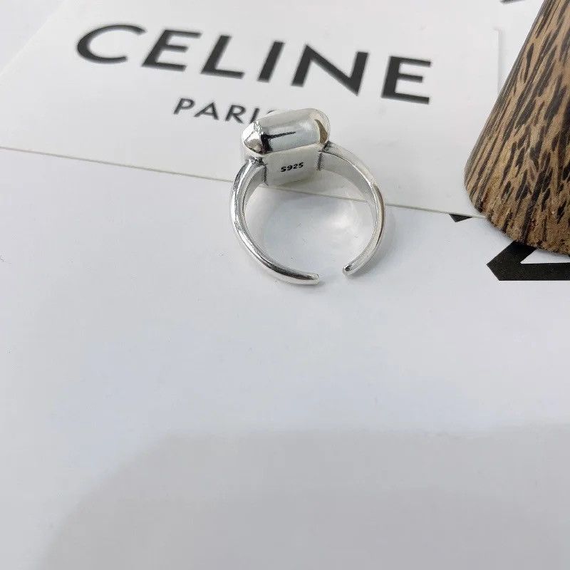 Jewelry Trend Opal Stone Adjustable Ring Size ONE SIZE - 4 Thumbnail
