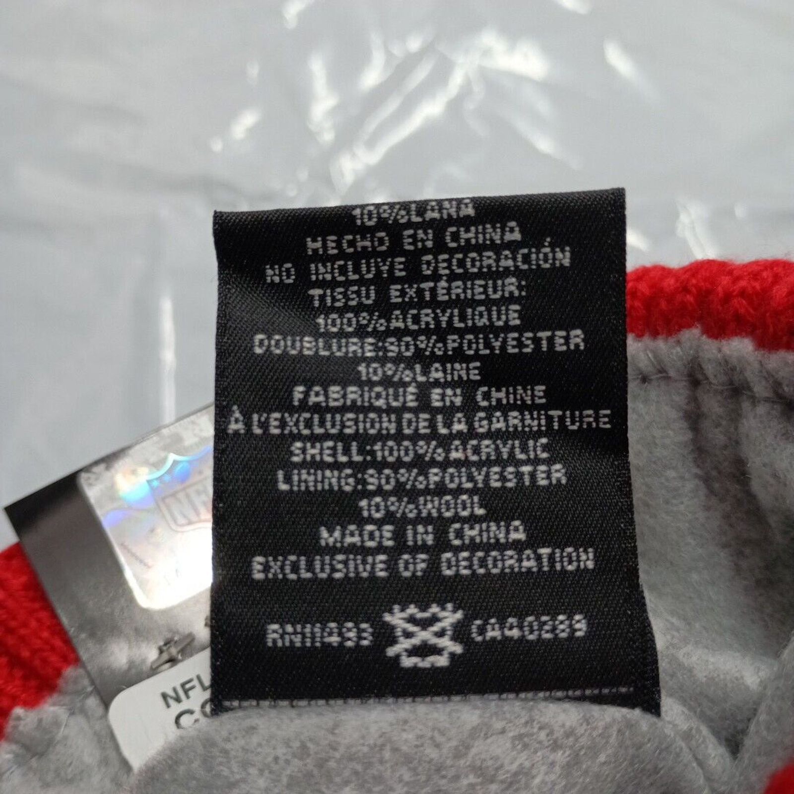 New Era New Era NFL New England Patriots Red Cuffed Knit Beanie Size ONE SIZE - 5 Thumbnail