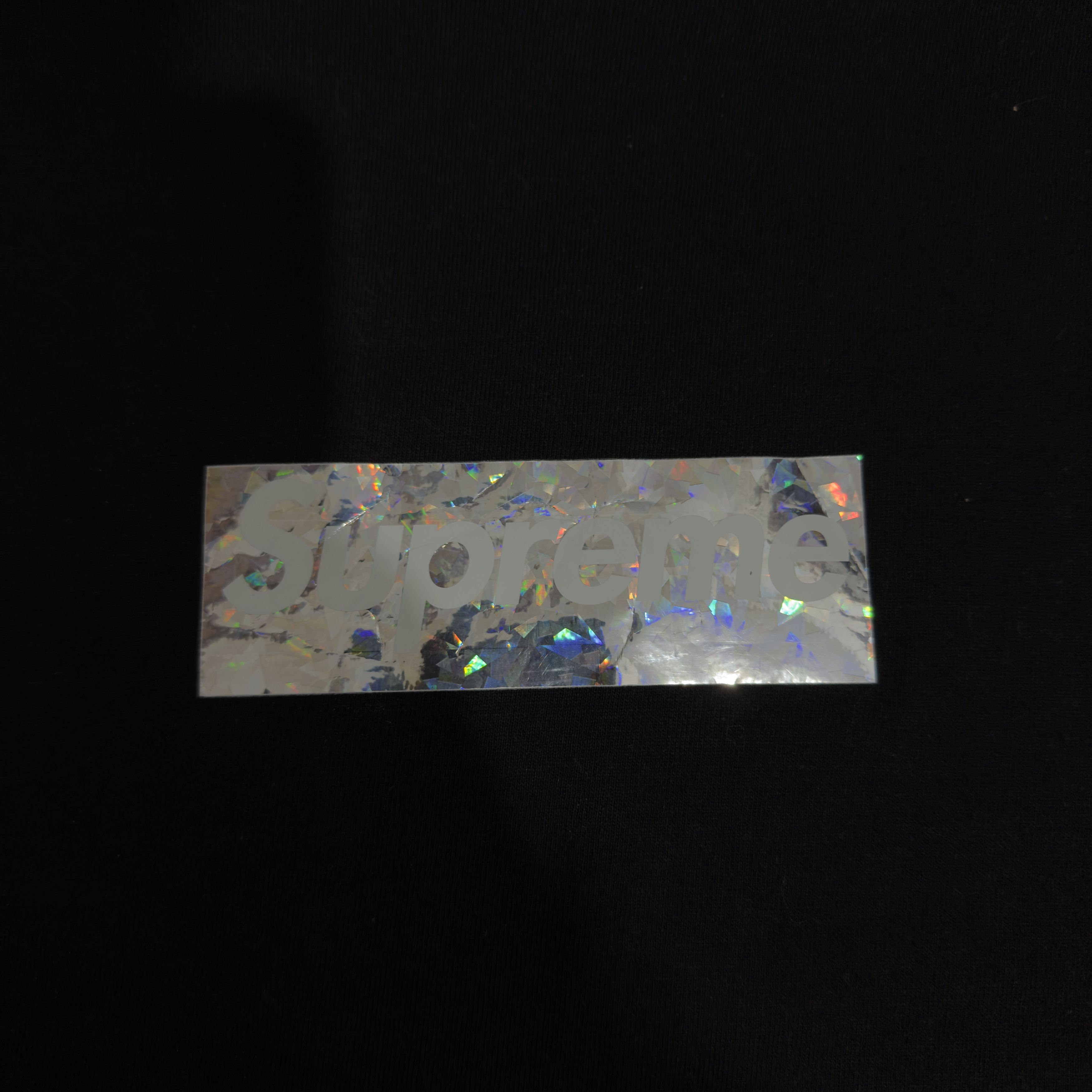 Supreme × Vintage Supreme Rare Logobox Silver on black Hologram Size US L / EU 52-54 / 3 - 3 Thumbnail