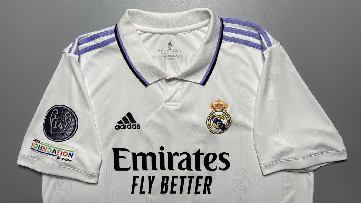 Adidas × Vintage REAL MADRID ADIDAS 2022/2023 SOCCER HOME JERSEY #9 BENZEMA Size US XL / EU 56 / 4 - 3 Thumbnail