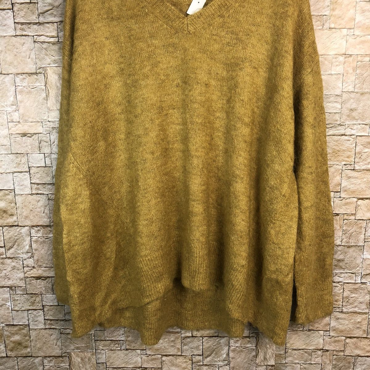 GU × Homespun Knitwear × Vintage GU Brown mohair vintage Knitwear sweatshirt #A771 Size US L / EU 52-54 / 3 - 3 Thumbnail