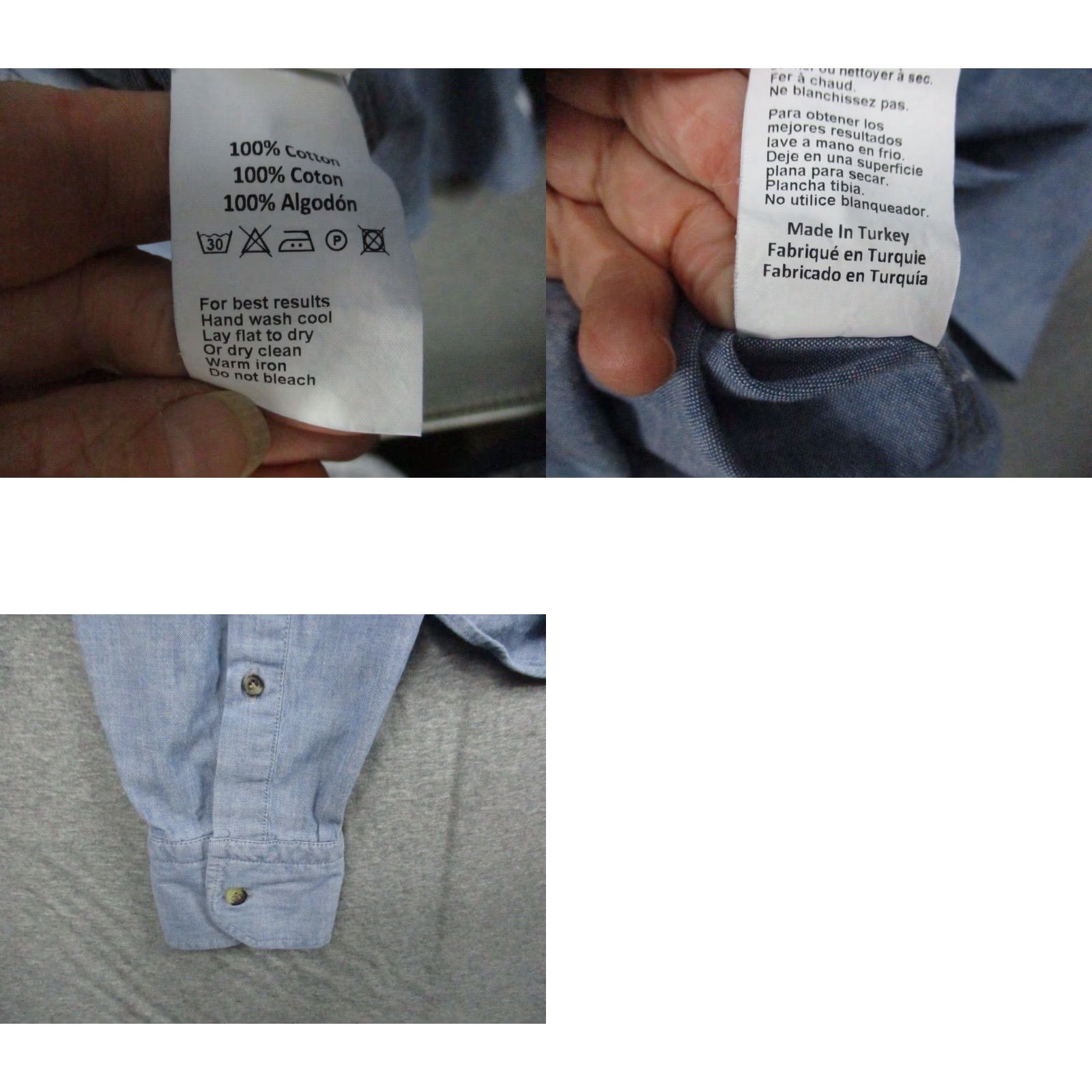 Peter Millar Peter Millar Mens Shirt XL Cotton Blue Long Sleeve Button-Up Shirt Size US XL / EU 56 / 4 - 8 Thumbnail