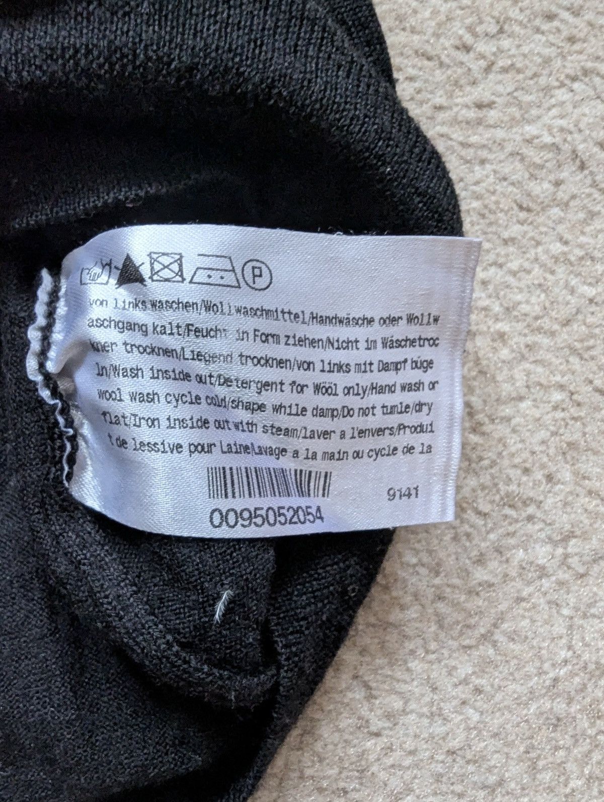 Vintage Maerz Men Merino Wool Cashmere Silk Black Sweater Size 54 Size US L / EU 52-54 / 3 - 6 Thumbnail