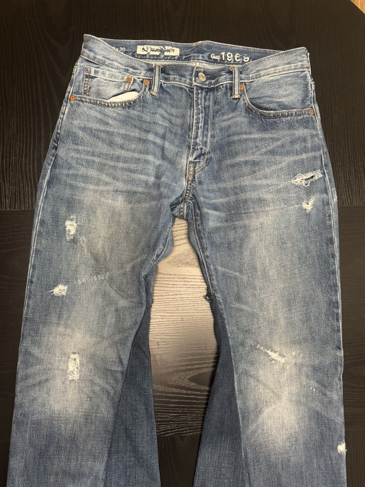Gap Custom Vintage Gap Blue Flared Denim Jeans Size US 30 / EU 46 - 6 Thumbnail