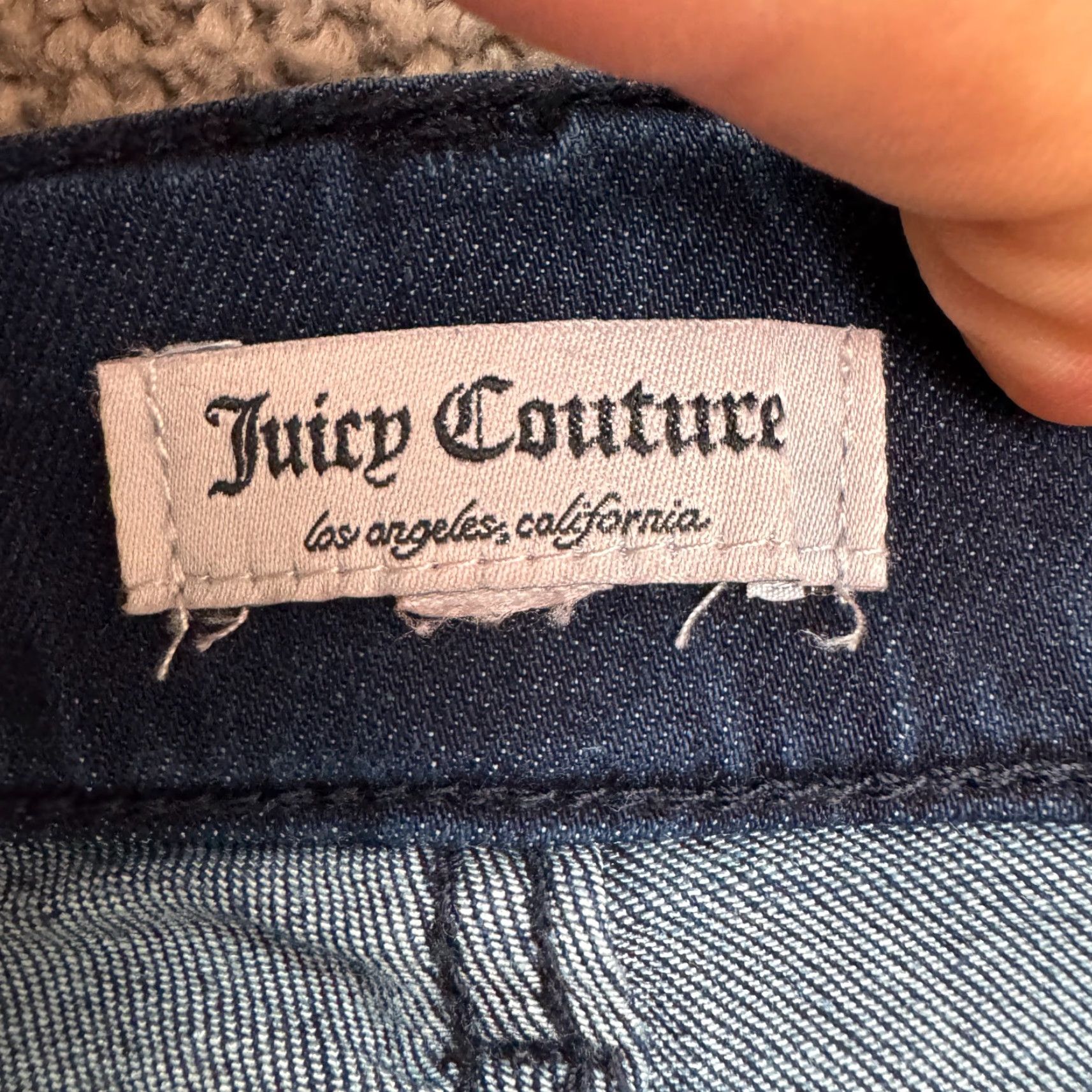 Juicy Couture VINTAGE Juicy Couture Denim Jeans Women 32x28.5 Blue High Rise Straight Leg Slim Fit Streetwear Size 24" / US 00 / IT 34 - 5 Thumbnail