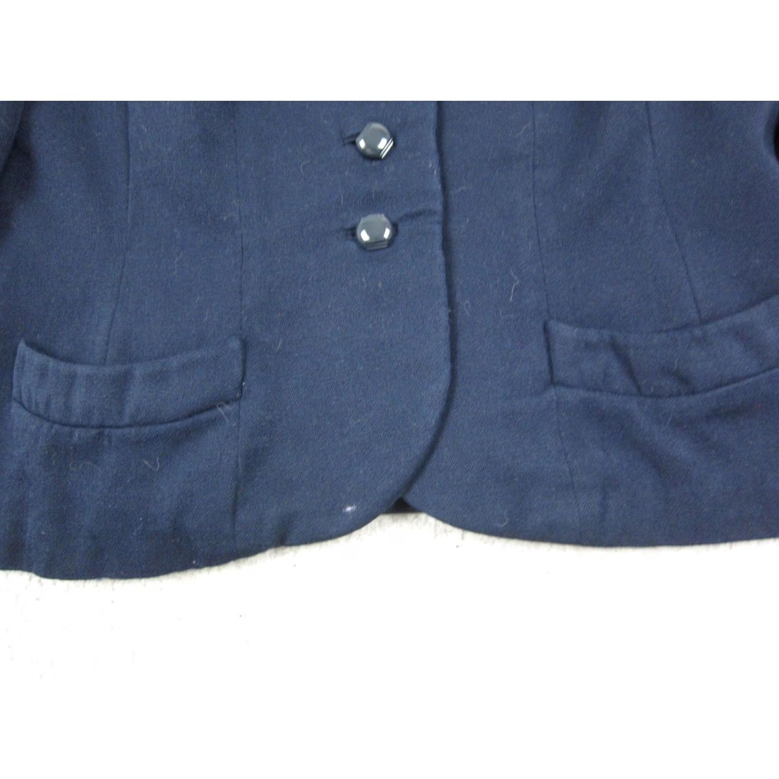 Vintage Miron Aristo Gabardine Blazer Women S Blue Wool 30s 40s Vintage Jacket Blazer Cotton? (Note: No new words added) Size S / US 4 / IT 40 - 3 Thumbnail