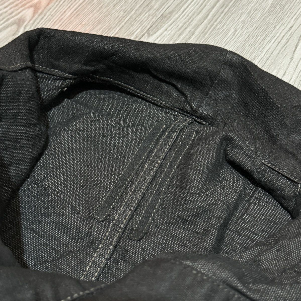 Rick Owens Rick Owens Black Hybrid Leather Slave jacket Size XS / US 0-2 / IT 36-38 - 3 Thumbnail