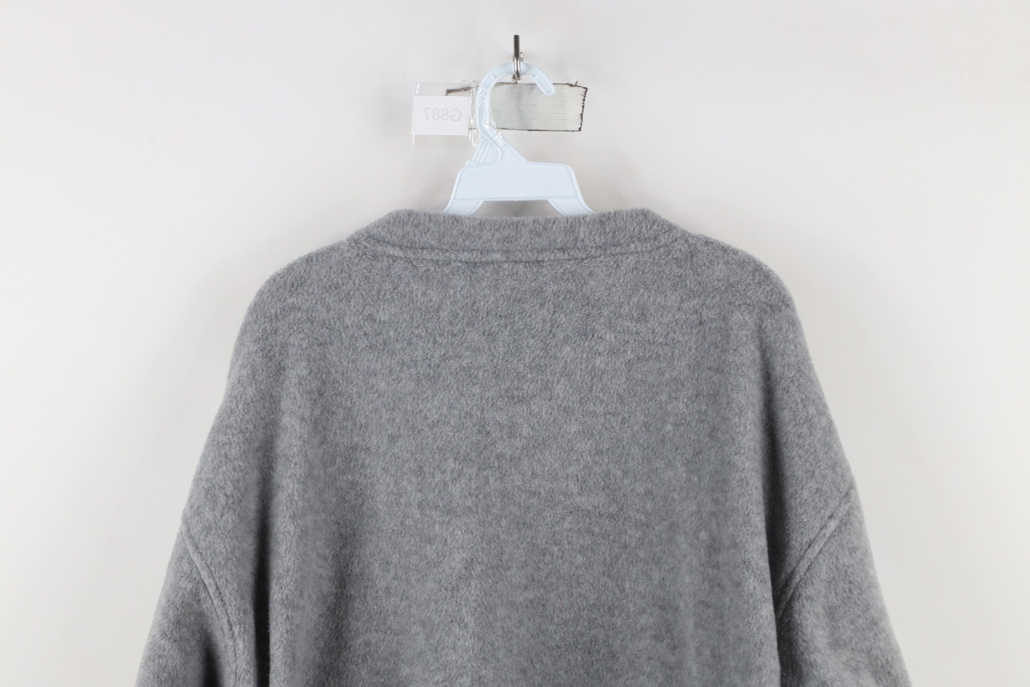 Vintage Vintage 90s Streetwear Fleece Thick Sweater Gray USA Size US XL / EU 56 / 4 - 12 Thumbnail