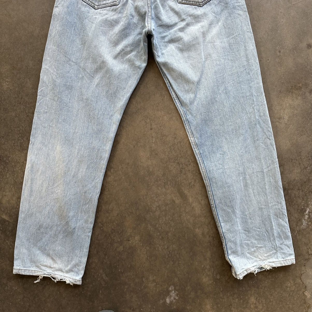 Japanese Brand Vintage Japanese Faded Jean Distressed Denim Pant W30 Size US 30 / EU 46 - 9 Thumbnail