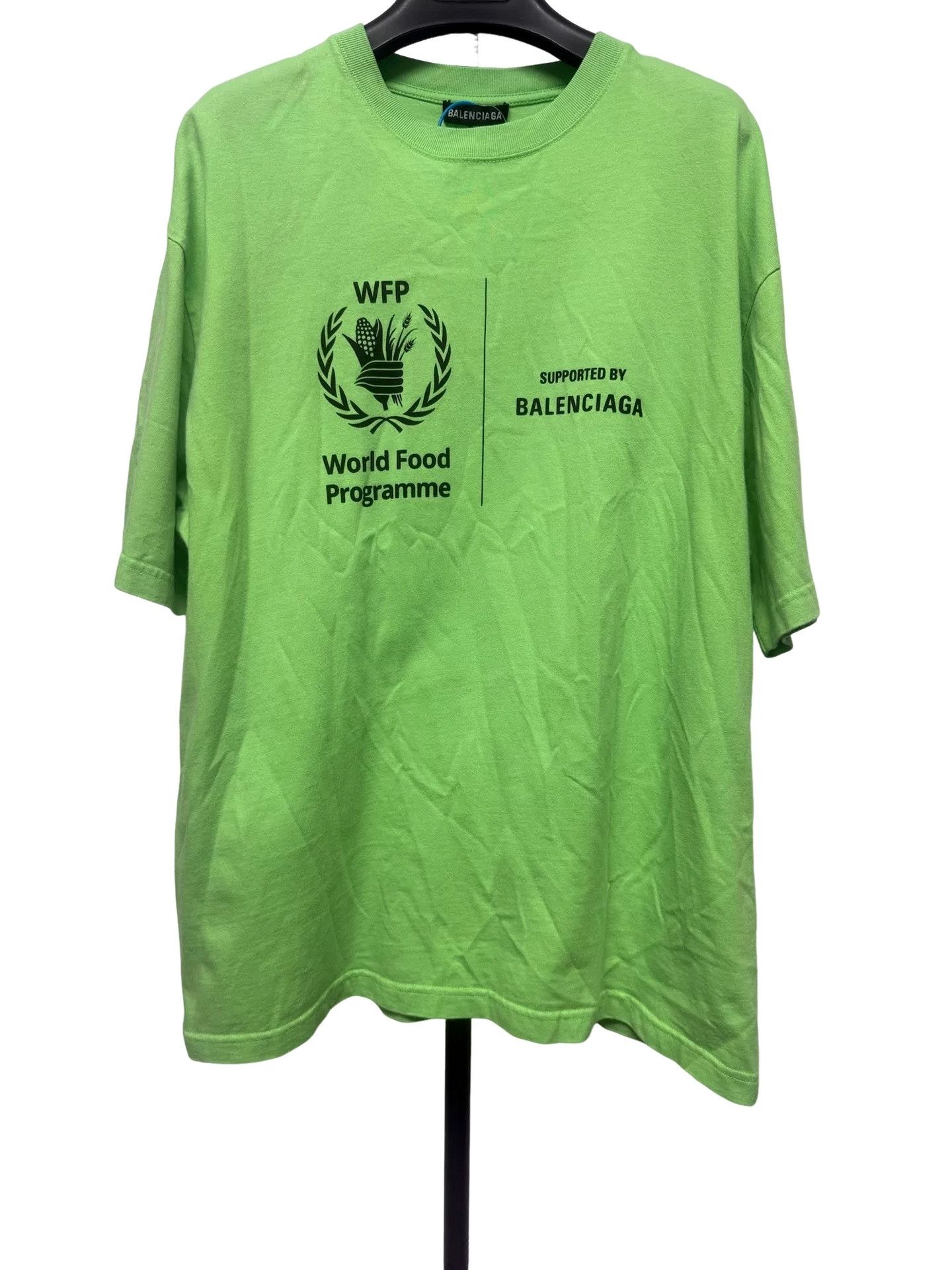 Balenciaga Balenciaga WFP Neon Green T-Shirt Size M Size US M / EU 48-50 / 2 - 1 Thumbnail