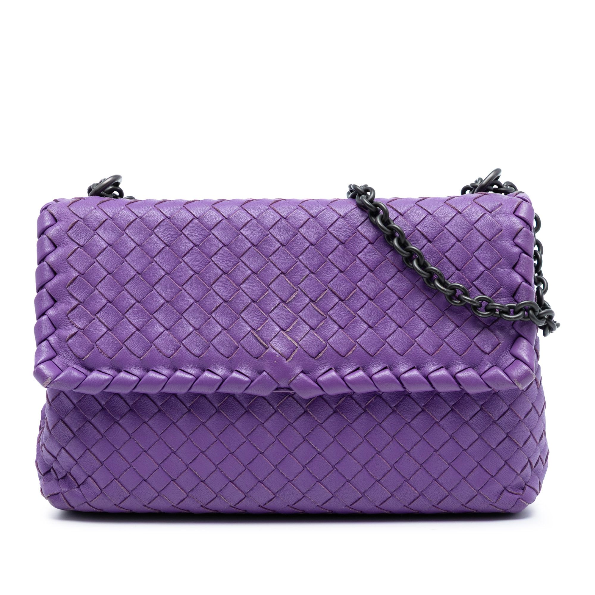 Bottega Veneta Bottega Veneta Medium Nappa Intrecciato Olimpia Shoulder Bag Size ONE SIZE - 1 Thumbnail