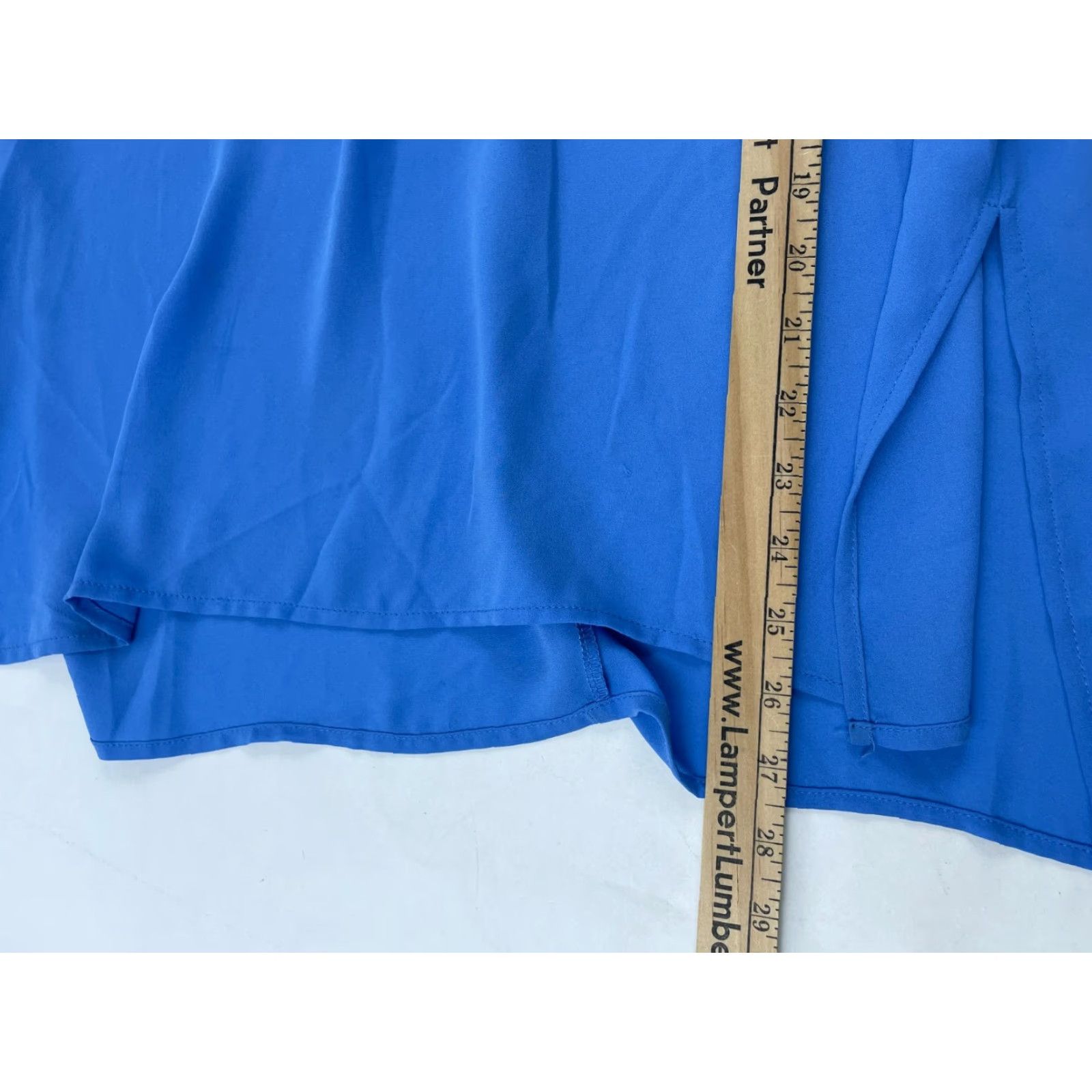Vintage Lush Blouse Women's Size Small Blue Sleeveless Slit 1/4 Zip Back NWT Shirt Womens Size S / US 4 / IT 40 - 5 Thumbnail