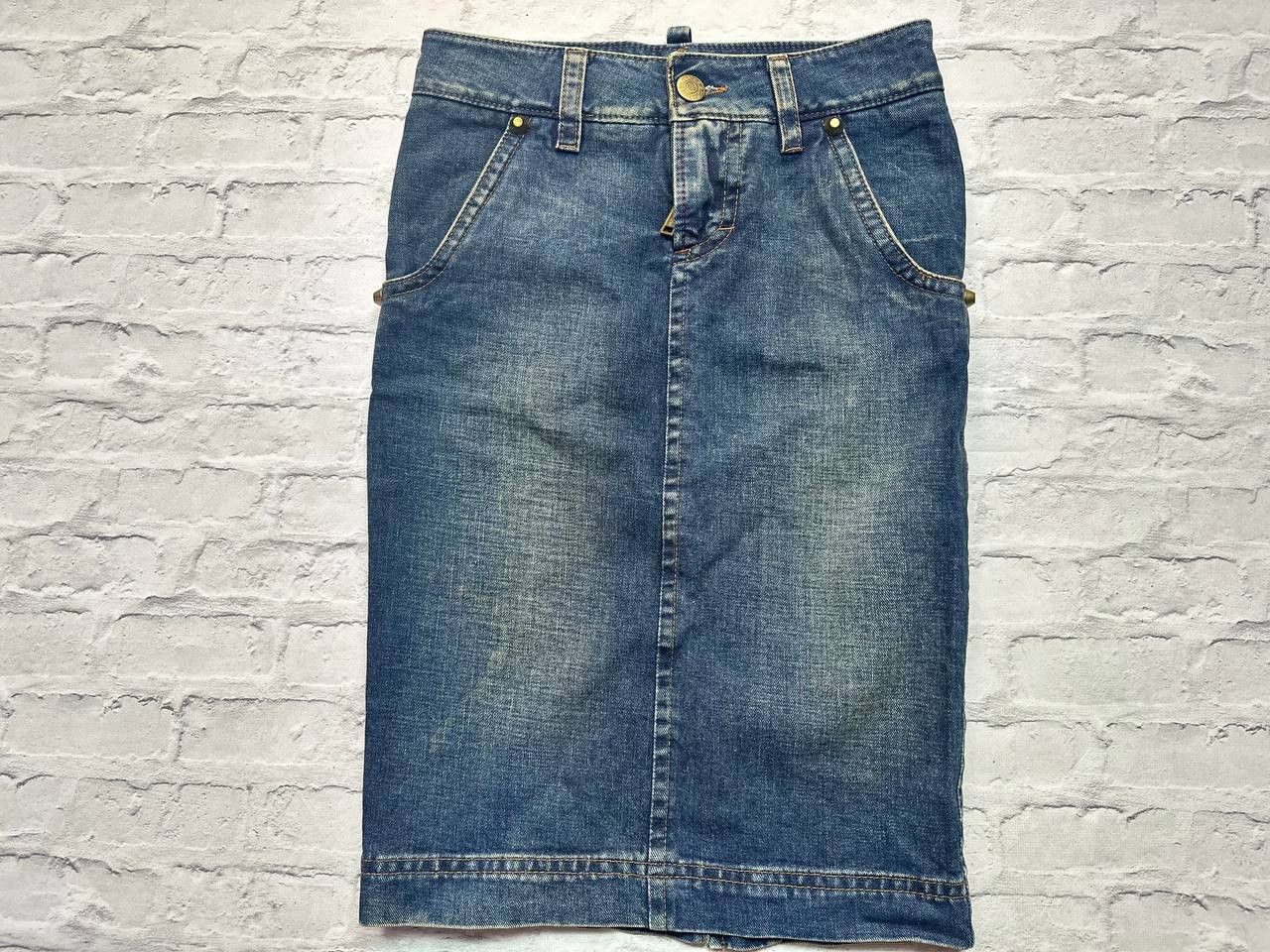 Dsquared2 × Japanese Brand Dsquared2 Womens Jeans Skirt 38 Italy Rare Y2K Size 26" / US 2 / IT 38 - 3 Thumbnail