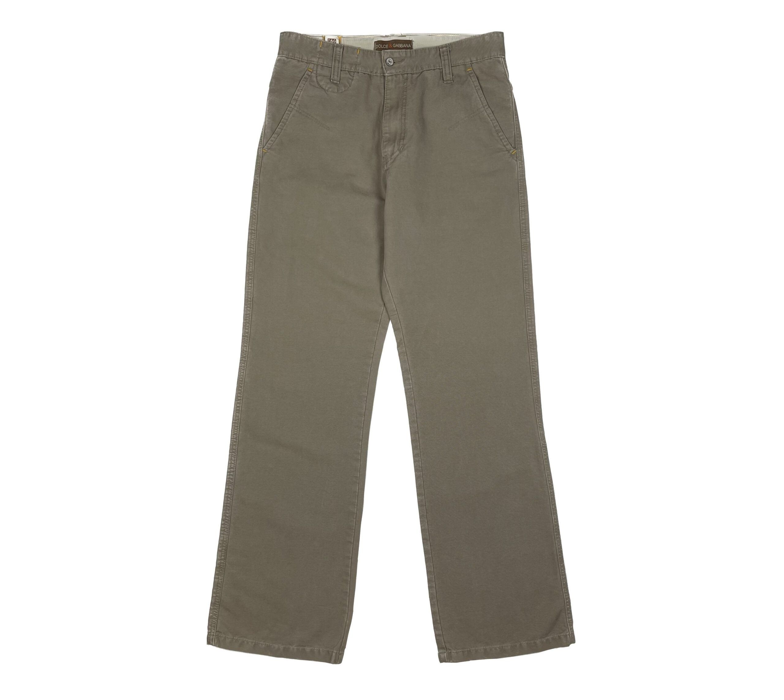 Dolce & Gabbana Dolce & Gabbana Khaki Casual Pant Size US 34 / EU 50 - 1 Thumbnail