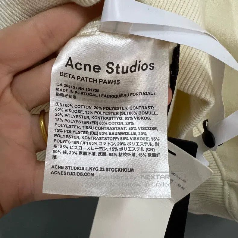 Acne Studios Acne Studios Emblem heart embroidery sweatshirt Size XS / US 0-2 / IT 36-38 - 3 Thumbnail
