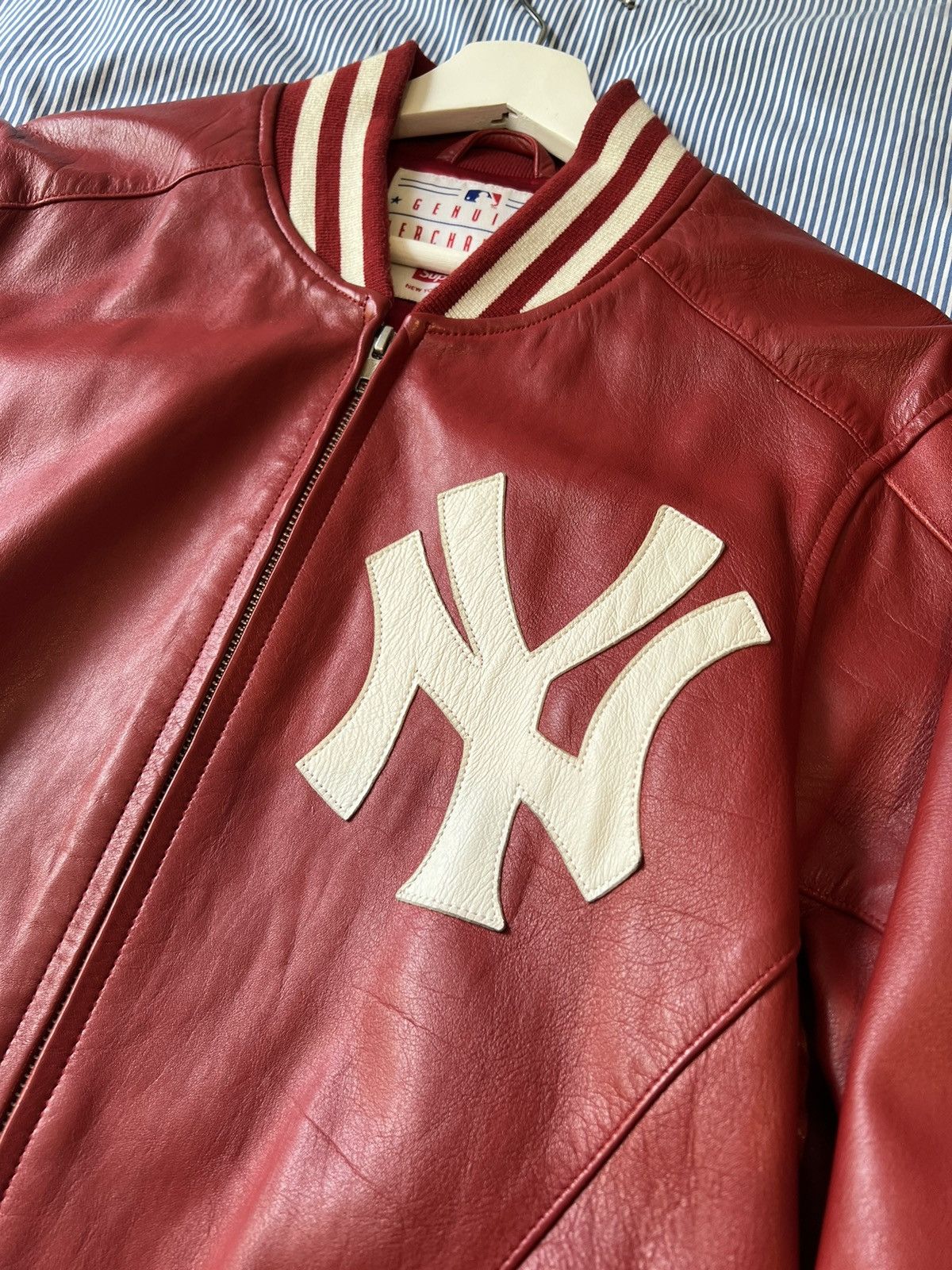 Supreme 2015SS Mesh Varsity Jacket Supreme Wave Varsity Jacket