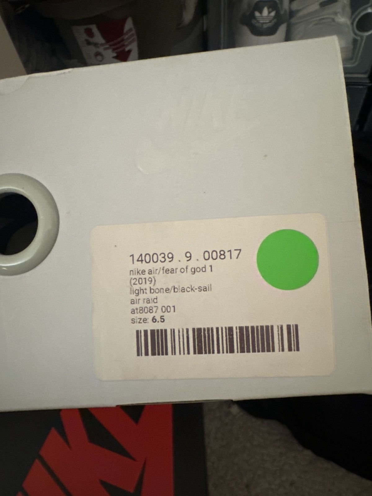 Fear of God Nike air fear of God one light bone black sail air raid Size US 6.5 / EU 39-40 - 5 Thumbnail