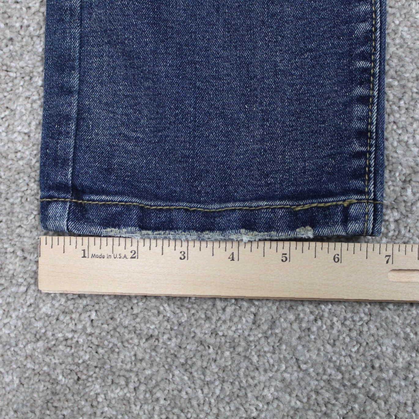 Vintage Bleecker & Mercer Jeans Men 34x32 Blue Slim Distressed Stretch Denim Straight Leg 5-Pocket Size US 34 / EU 50 - 5 Thumbnail