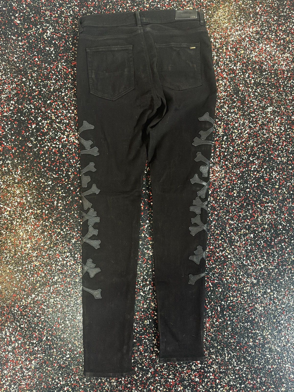 Amiri Amiri Black Crossbone Jeans Size US 36 / EU 52 - 2 Thumbnail