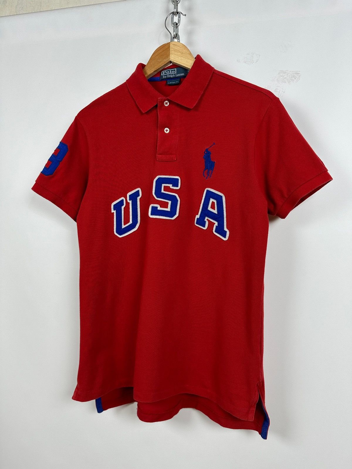 Polo Ralph Lauren Vintage Polo Ralph Lauren USA #3 Rugby Polo Shirt Chief Keef Size US M / EU 48-50 / 2 - 4 Thumbnail