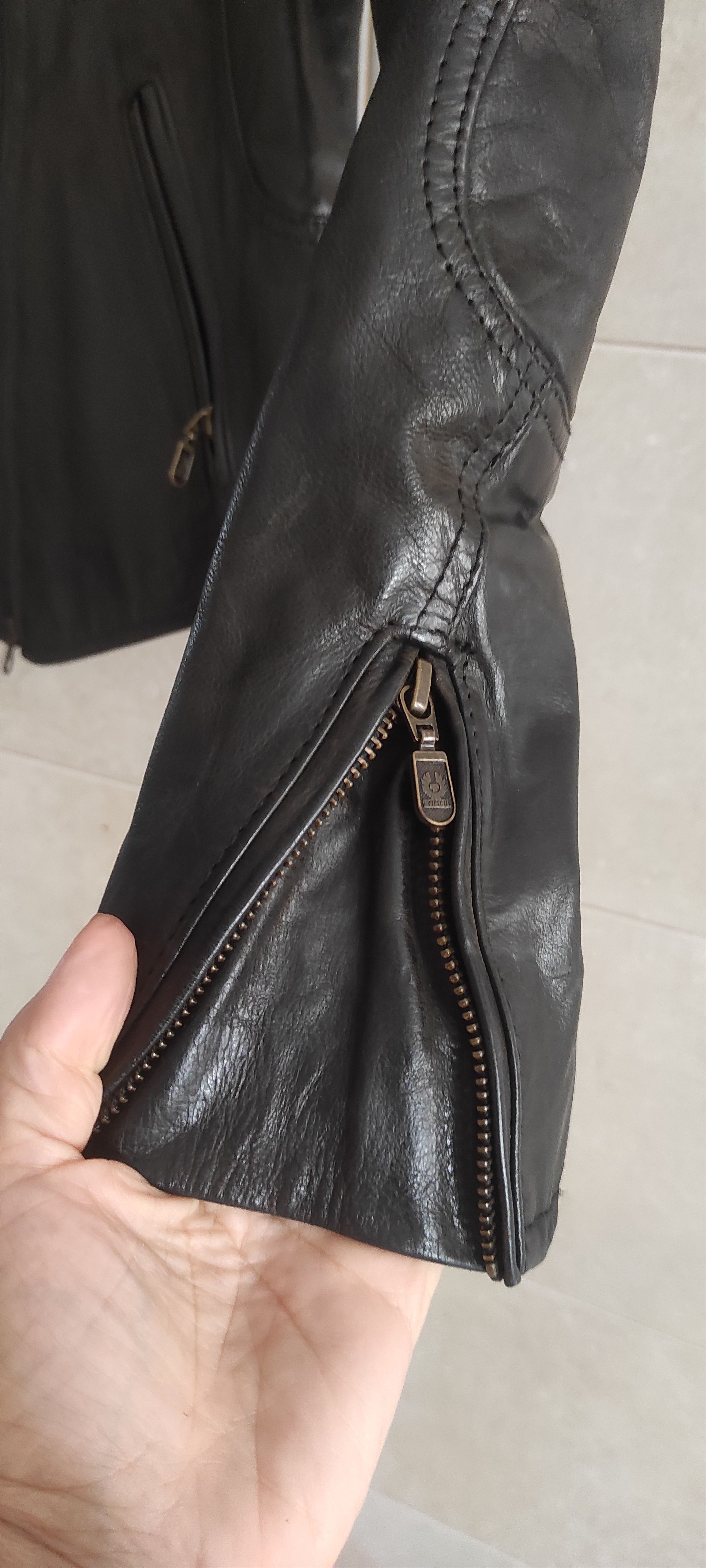 Belstaff Belstaff Leather Jacket Gold Label Black Biker Motorcycle Size S / US 4 / IT 40 - 11 Thumbnail