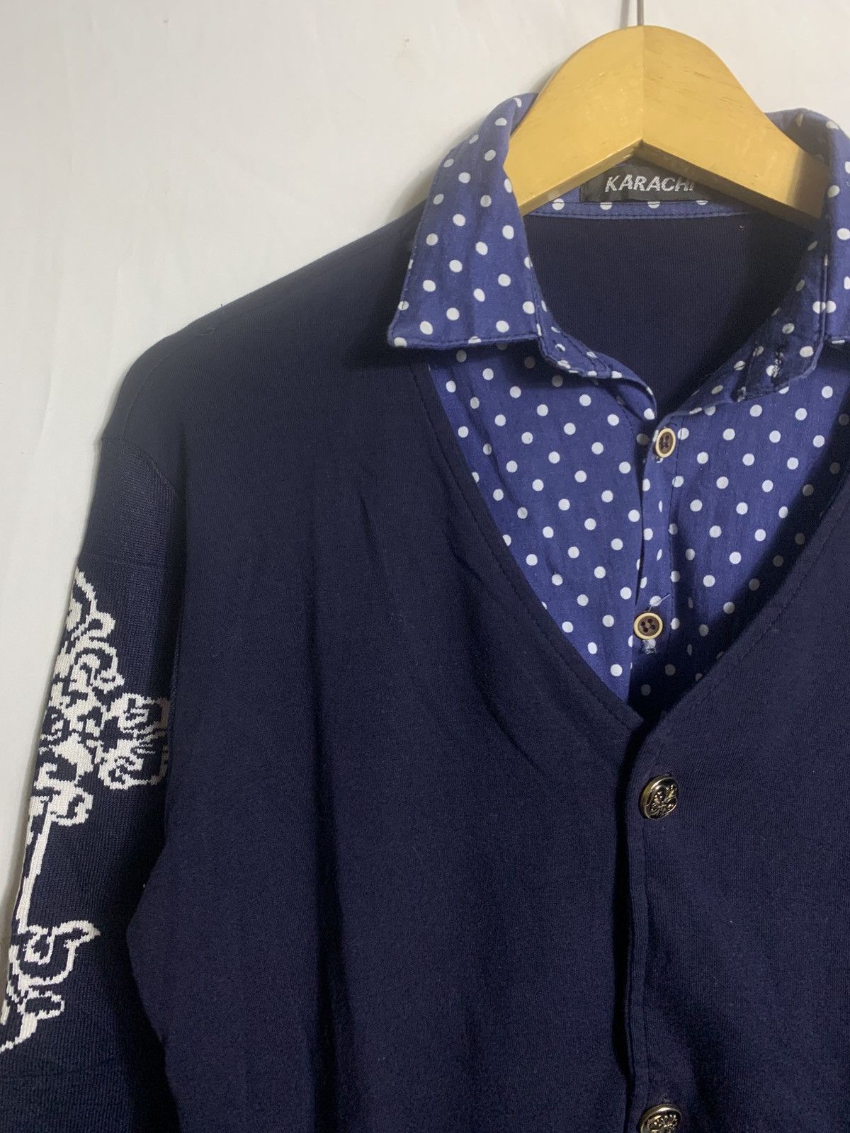Japanese Brand Japanese Karachi Doublelayer Knitwear Size US M / EU 48-50 / 2 - 5 Thumbnail