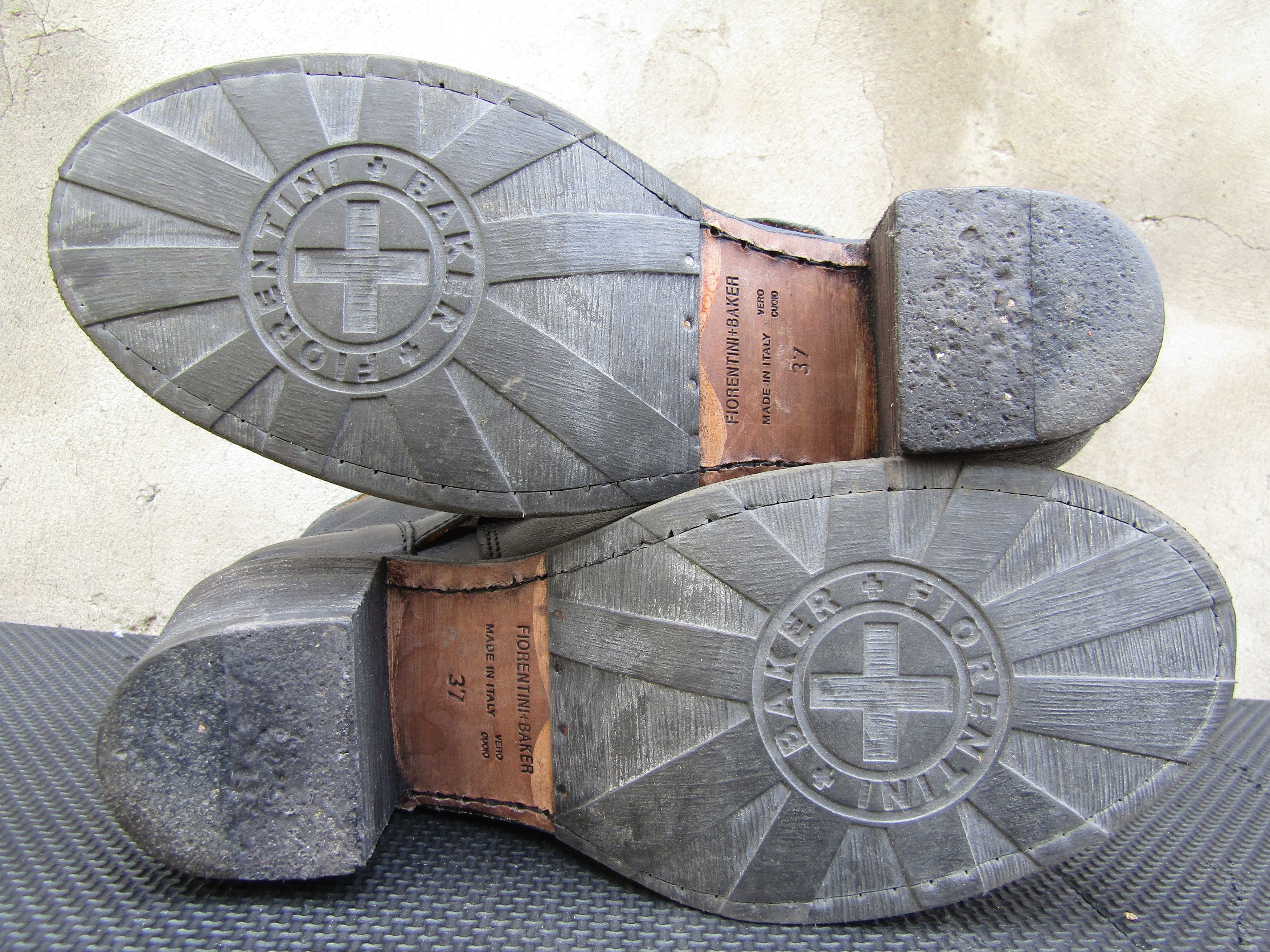 Fiorentini + Baker Fiorentini + Baker Eternity Ankle Stacked Chunky Heels Size US 7 / IT 37 - 8 Thumbnail