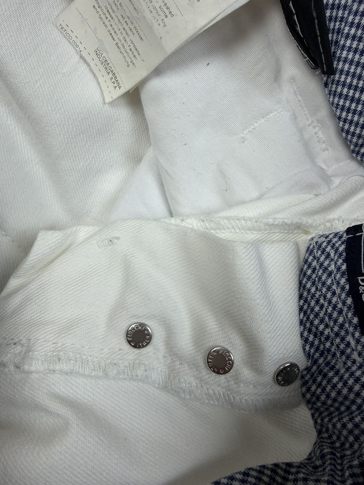 Dolce & Gabbana Dolce & Gabbana White Jeans Cinch Back Size US 34 / EU 50 - 17 Thumbnail