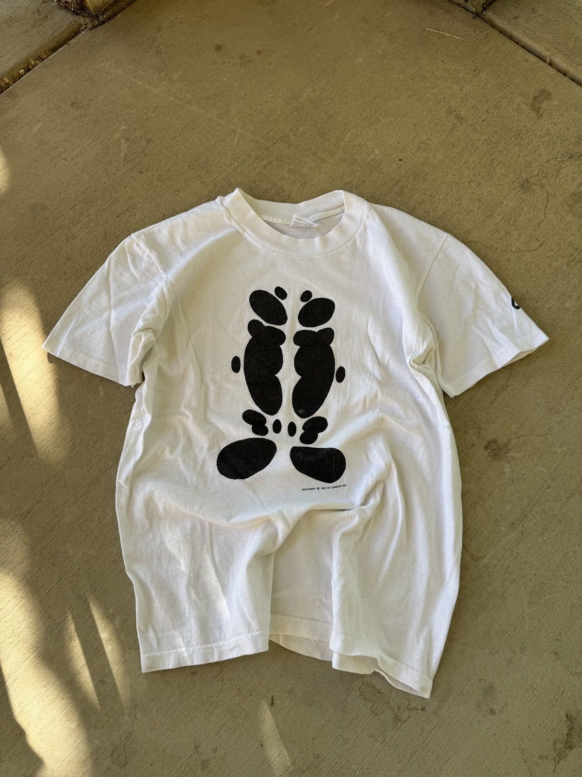 Vintage Vintage Watchmen Comic Rorschach T Shirt Size US S / EU 44-46 / 1 - 1 Thumbnail