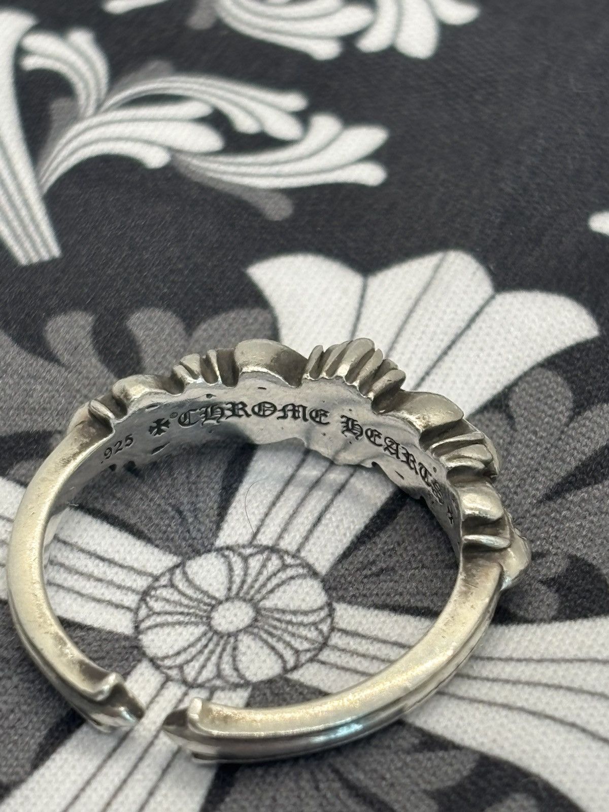 Chrome Hearts Chrome hearts diamond baby double floral ring Size ONE SIZE - 3 Thumbnail