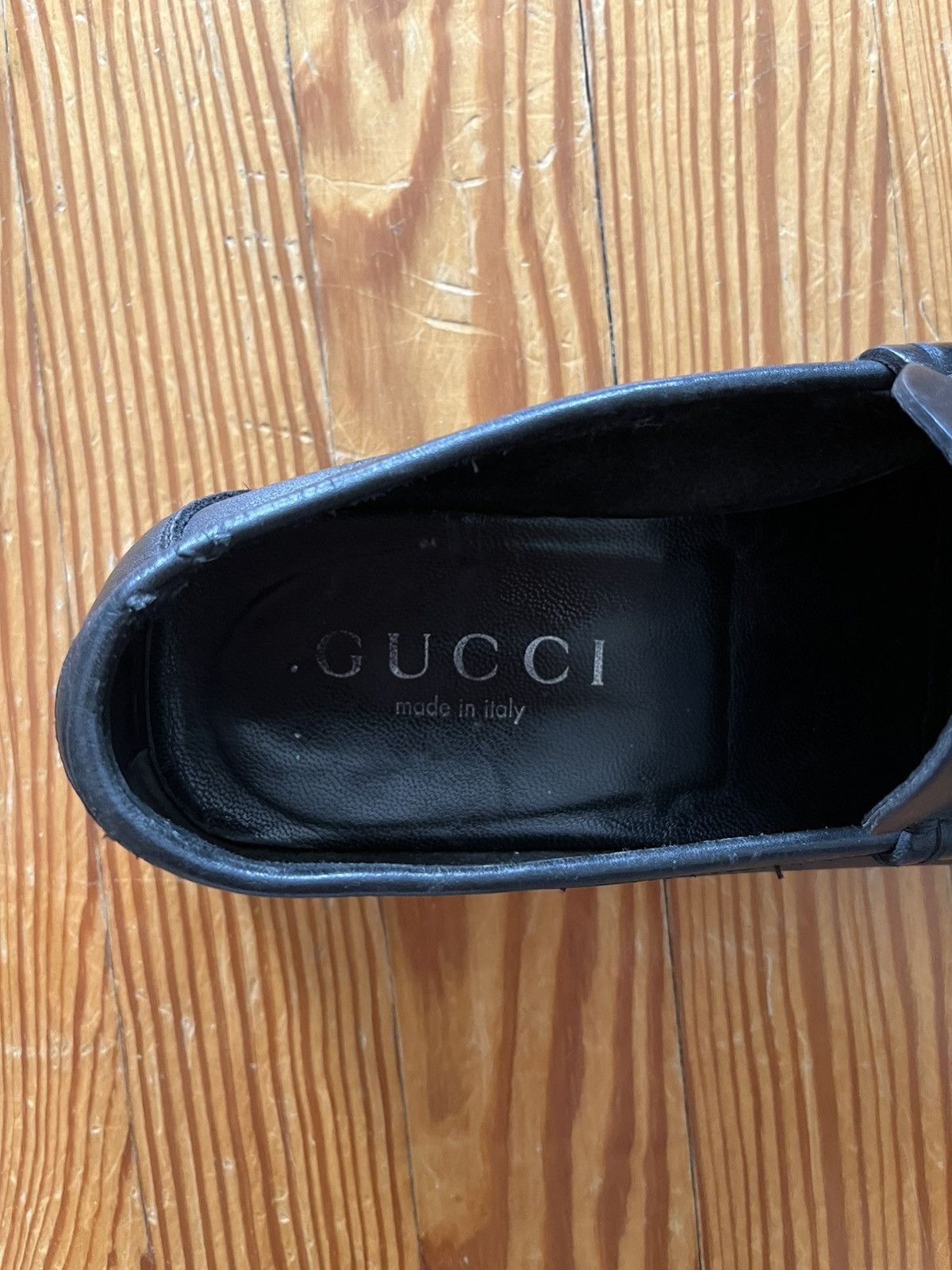 Gucci Vintage Gucci Tom Ford Era Square Toe Loafer Leather Black Size US 9.5 / EU 42-43 - 6 Thumbnail