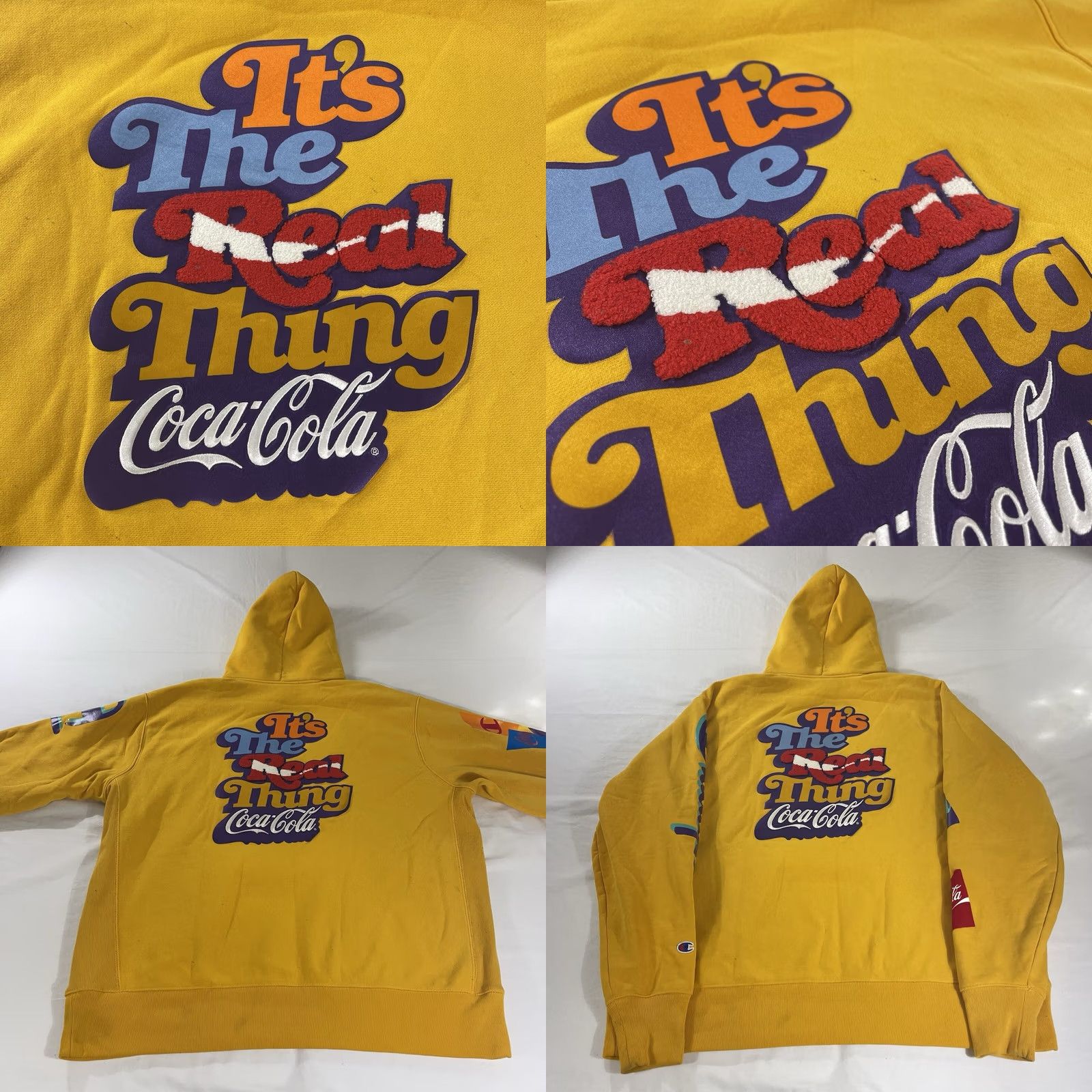 Champion Champion Hoodie 2XL Sweatshirt Reverse Weave Yellow The Real Thing Mens Size US XXL / EU 58 / 5 - 11 Thumbnail